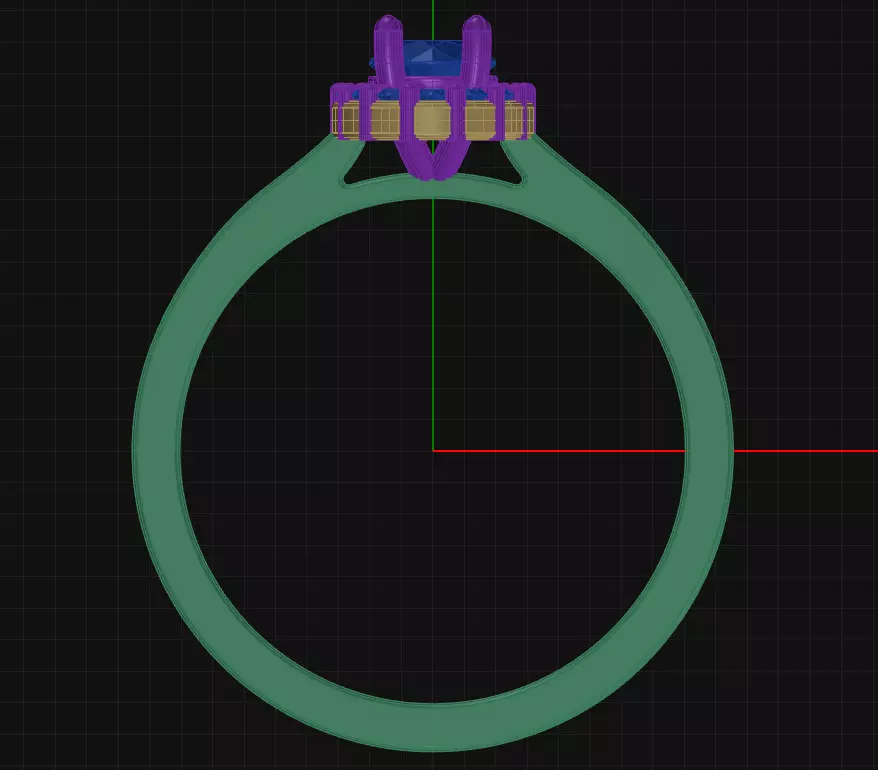 32 Prong Diamond Engagement Ring 3D print model_3