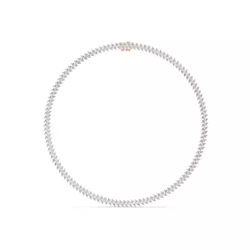 Marquise Cut Diamond Stud Full Dainty Necklace 3DM STL Video 3D print model