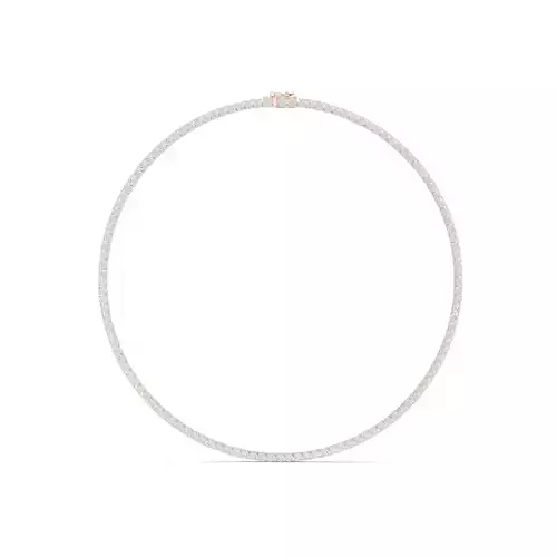 Round Diamond Chain Necklace Women 3DM STL Video 3D print model