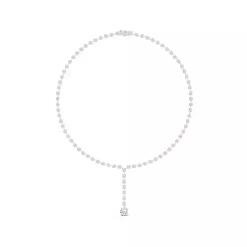Round Diamond Stud Women Necklace 3DM STL Video 