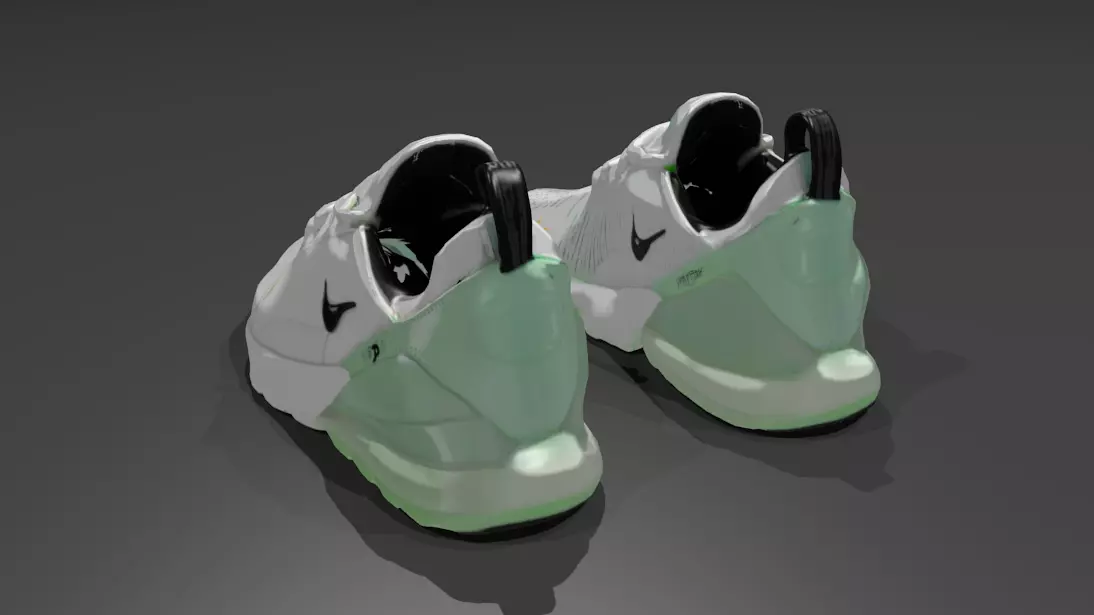 Stylish sports shoes 3D model_0