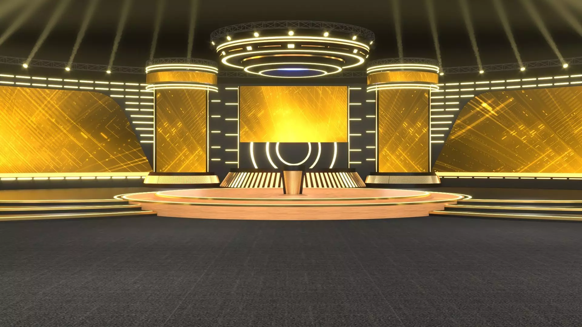 Virtual Stage 3D model_2