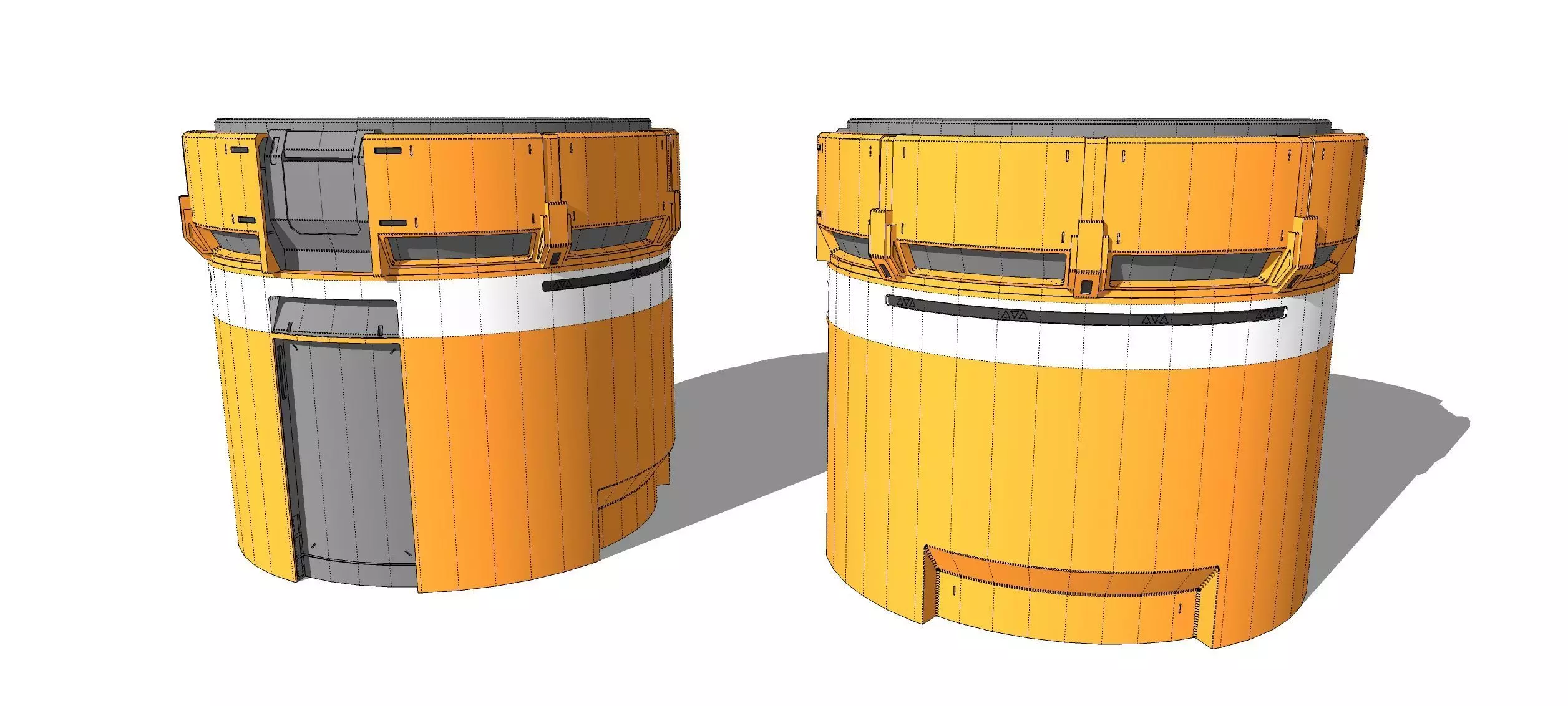 Sci-fi Architecture kitbash 55 3D model_17