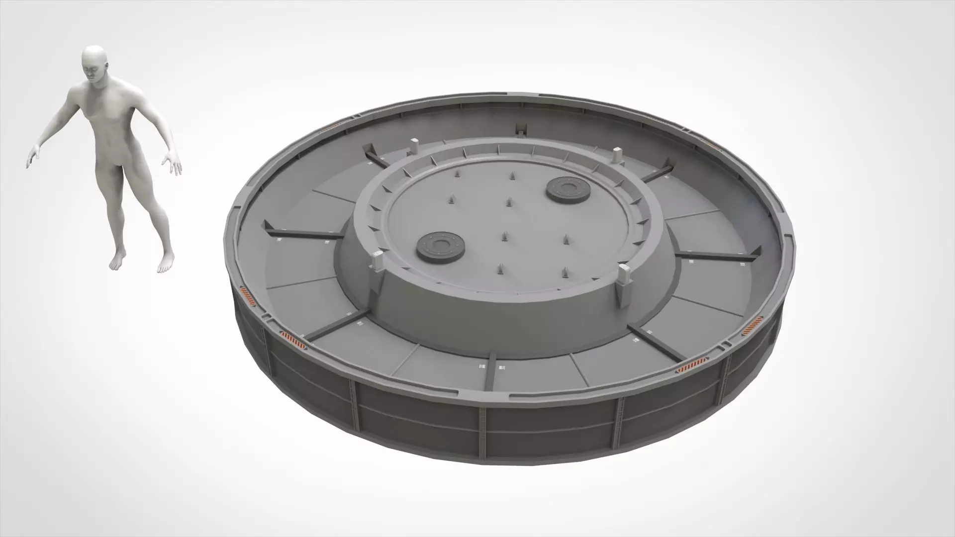 Sci-fi Architecture kitbash 55 3D model_12