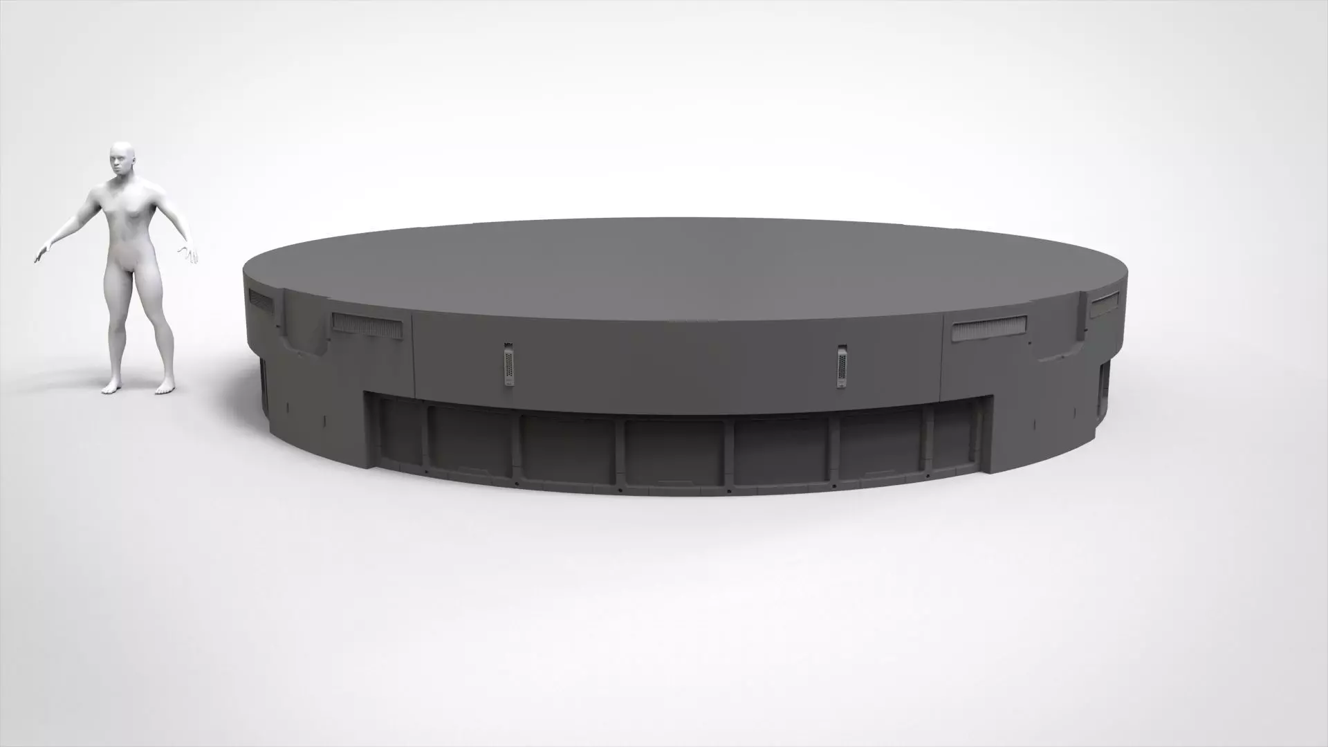 Sci-fi Architecture kitbash 55 3D model_14