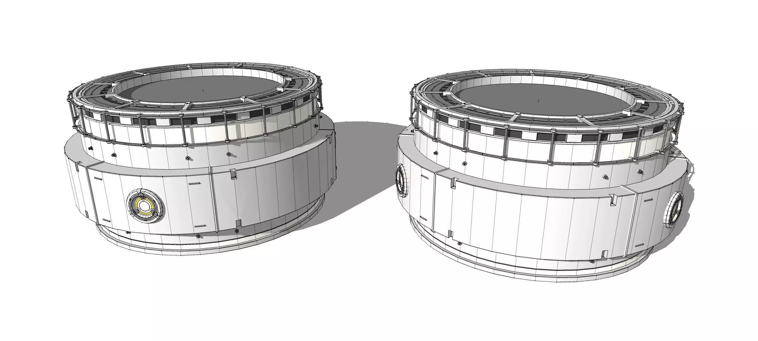 Sci-fi Architecture kitbash 55 3D model_15
