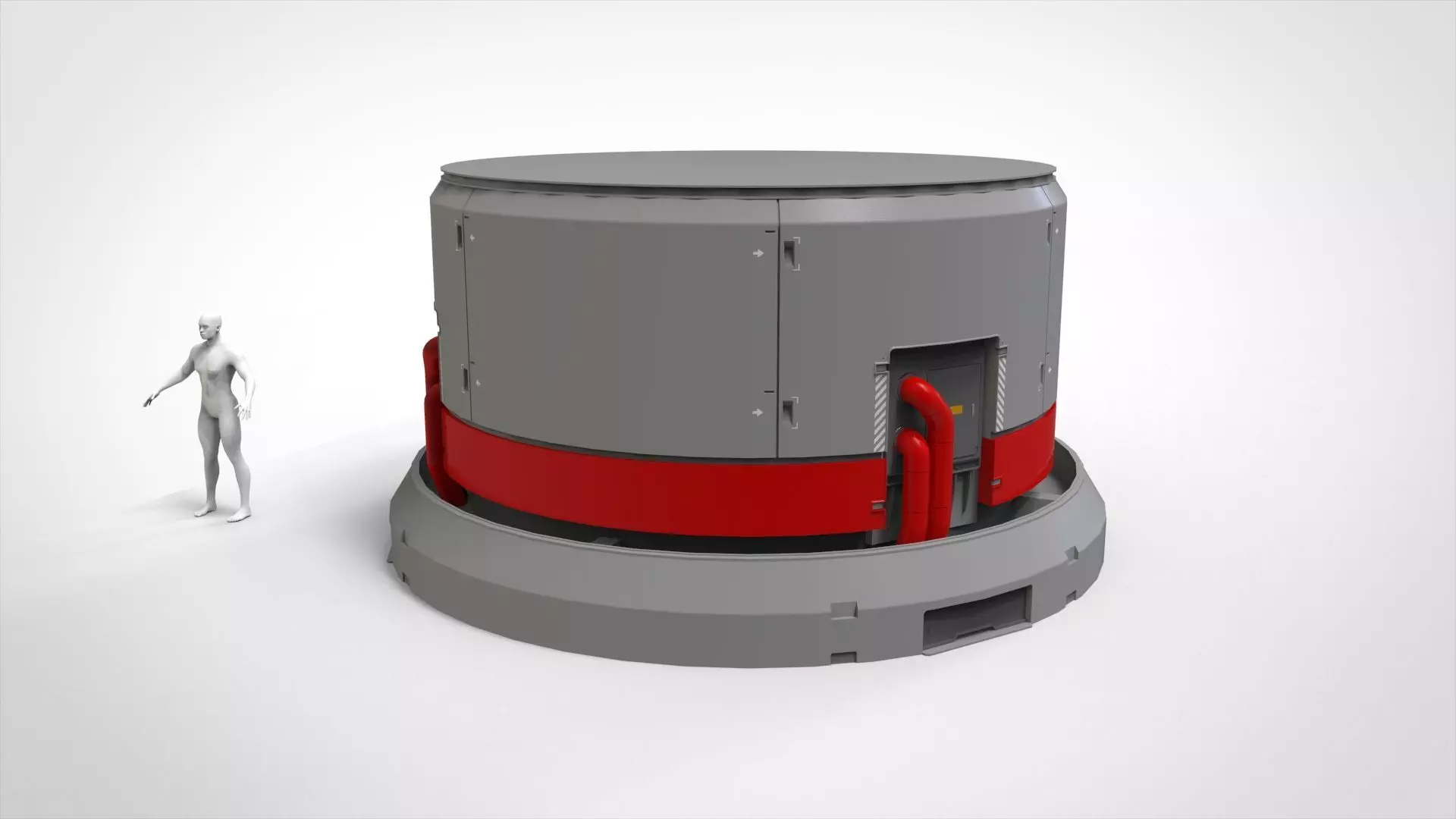 Sci-fi Architecture kitbash 55 3D model_7