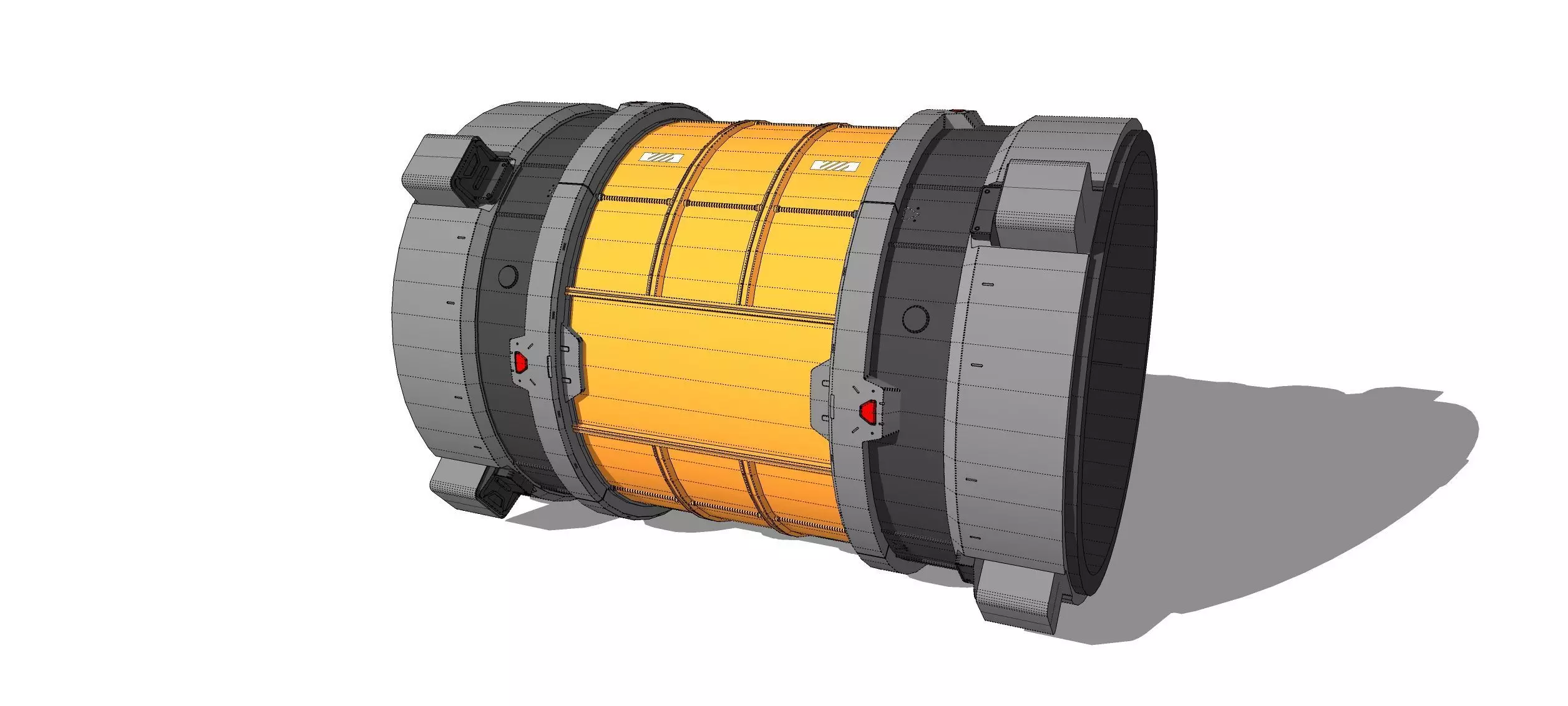 Sci-fi Architecture kitbash 55 3D model_21