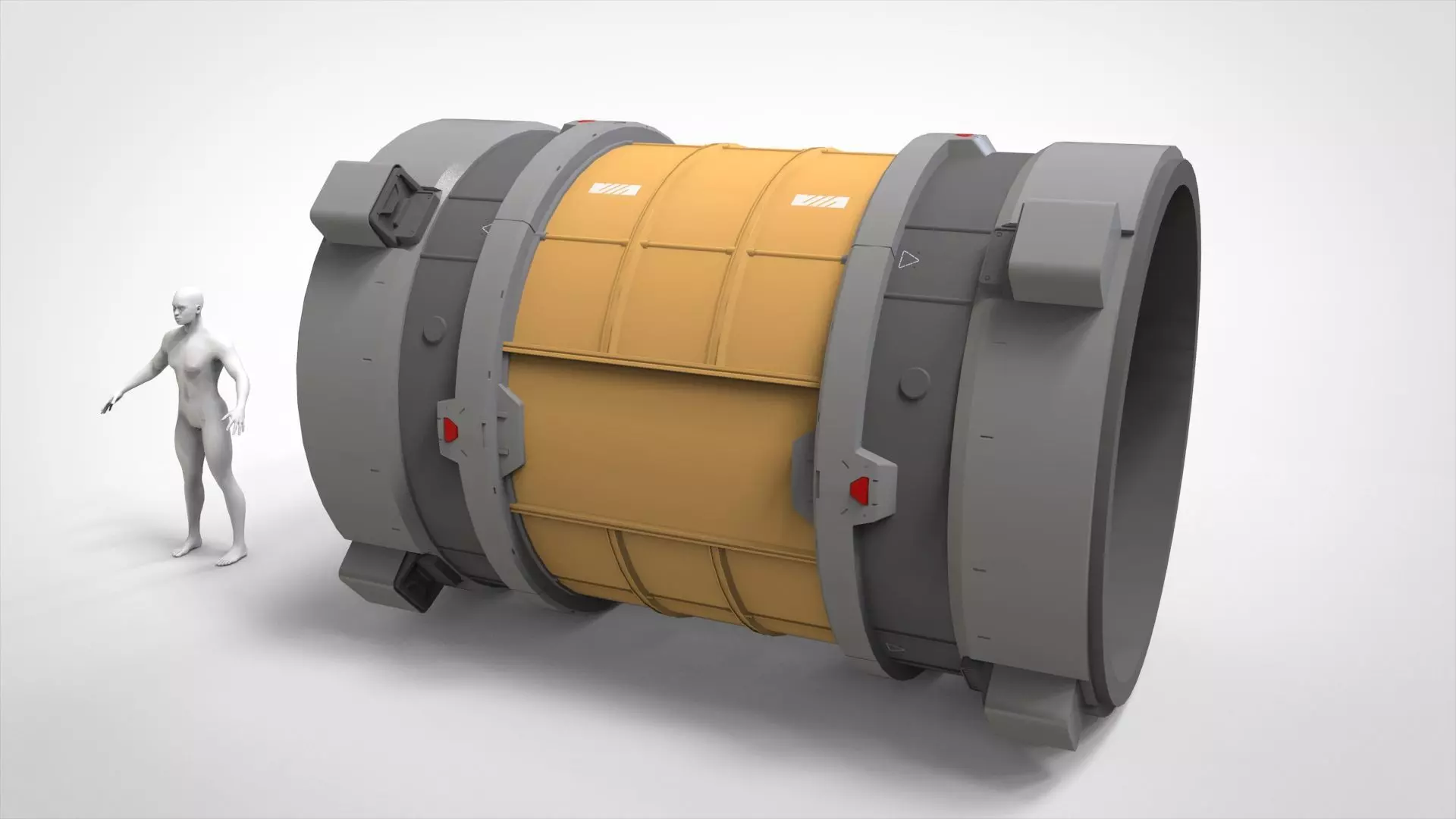 Sci-fi Architecture kitbash 55 3D model_8