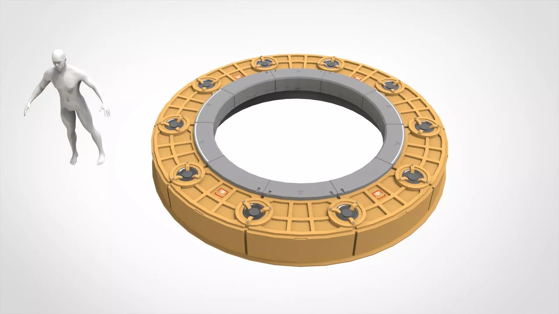 Sci-fi Architecture kitbash 55 3D model_10