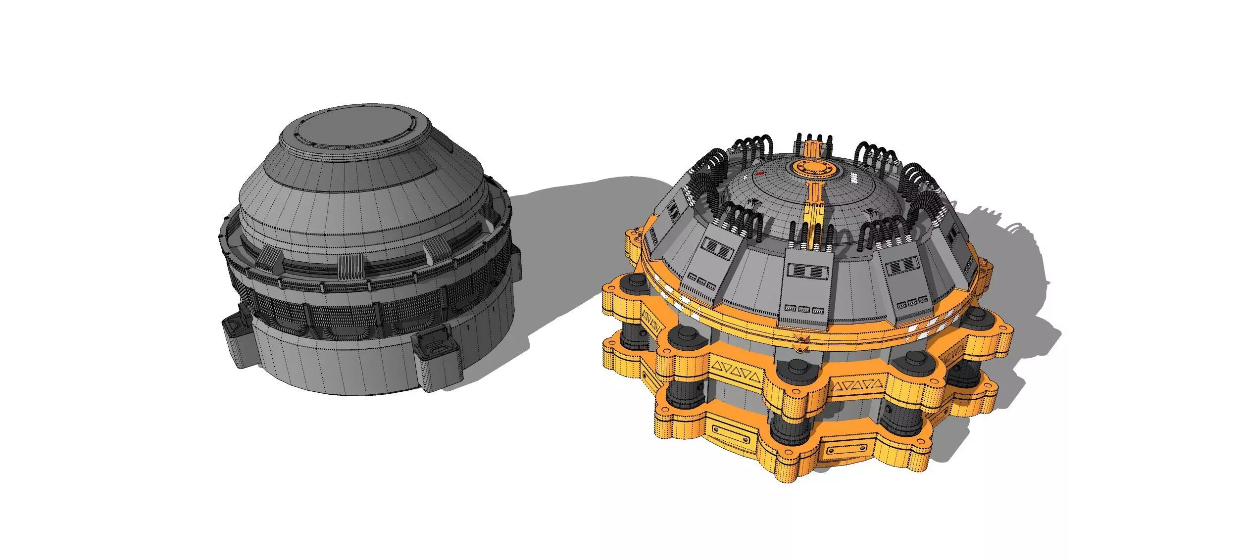 Sci-fi Architecture kitbash 55 3D model_22