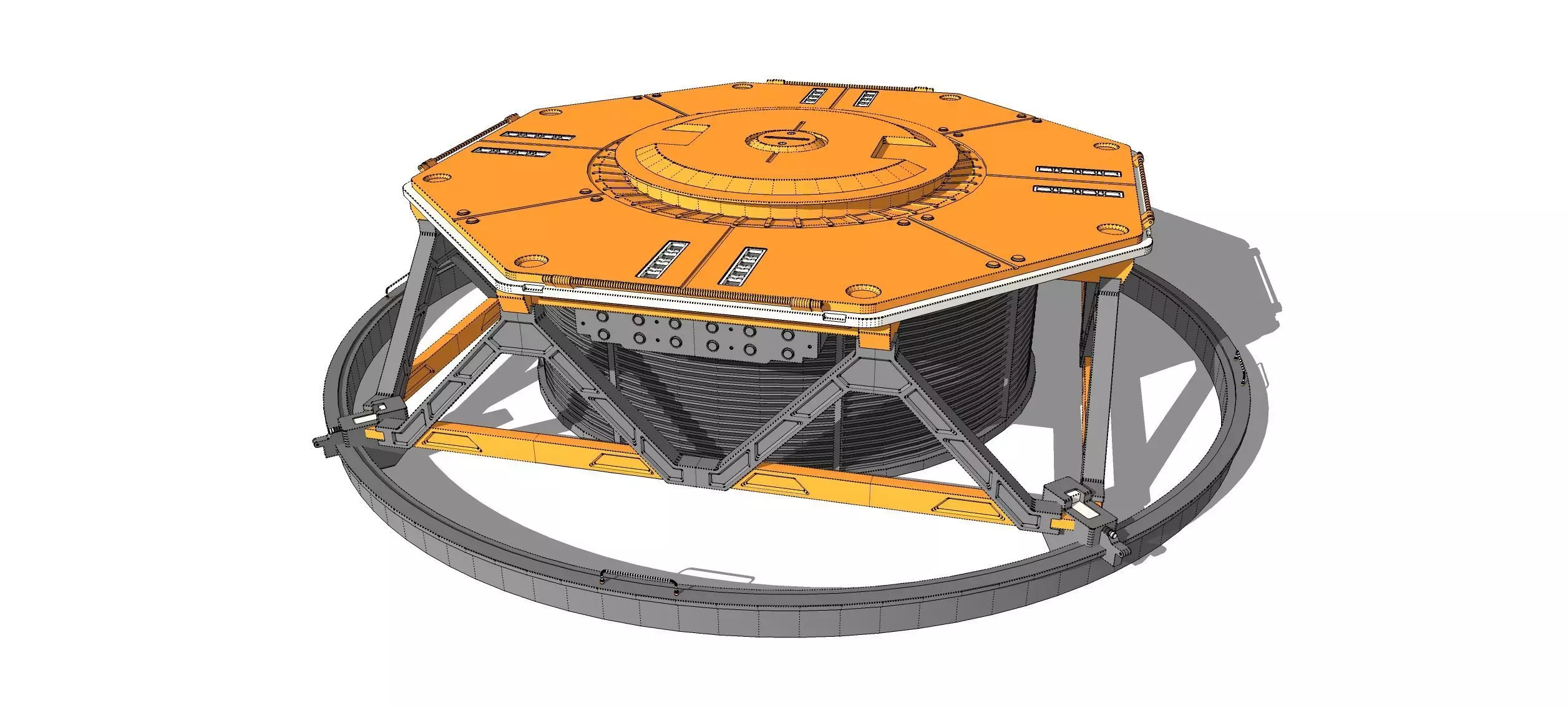 Sci-fi Architecture kitbash 55 3D model_16