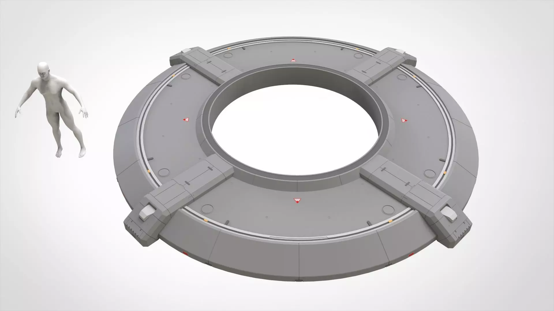 Sci-fi Architecture kitbash 55 3D model_13