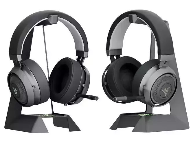Headset Razer Low-poly 3D model Headset Razer Low-poly 3D model