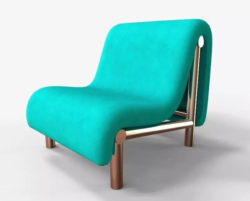 The Lounge Chair 3D model_3