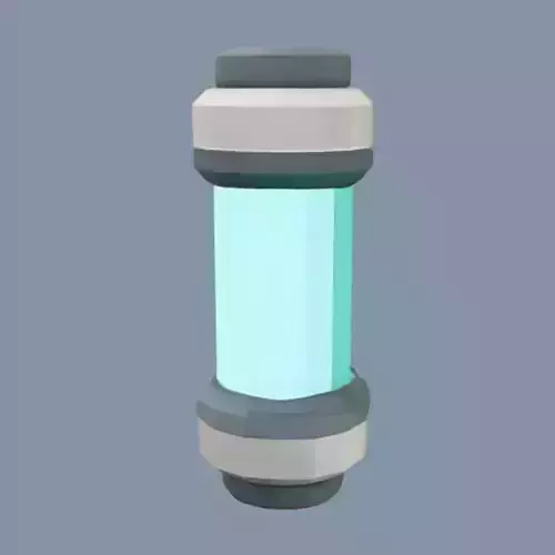 A cylindrical container with ends