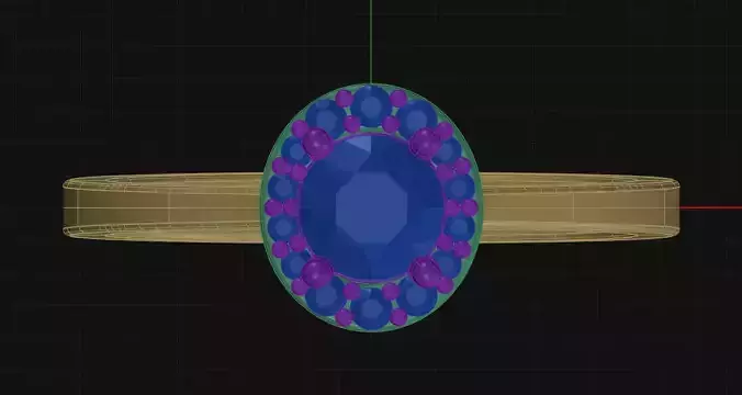 32 Prong Diamond Engagement Ring