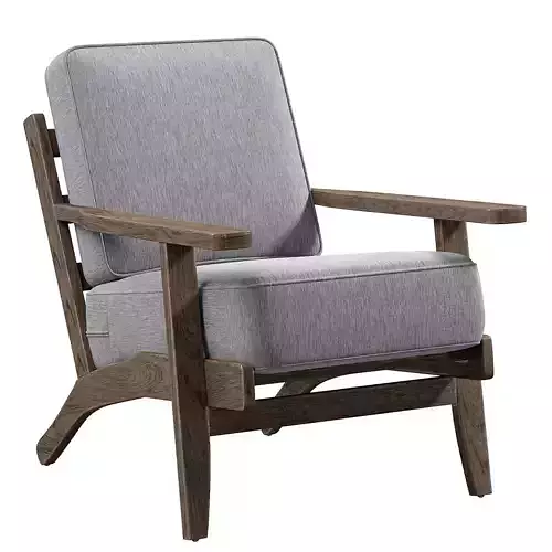 CONTEMPORARY ACCENT CHAIR Low-poly 3D model