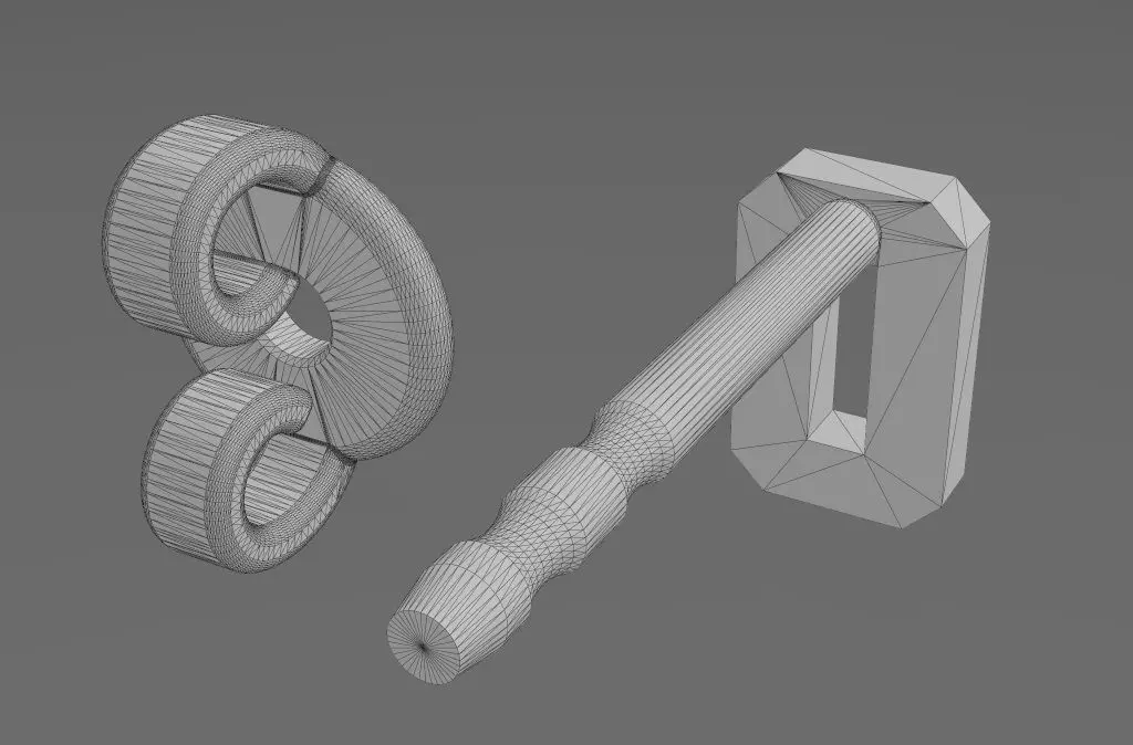 0 zero number varsity font stud earring 3D print model_13