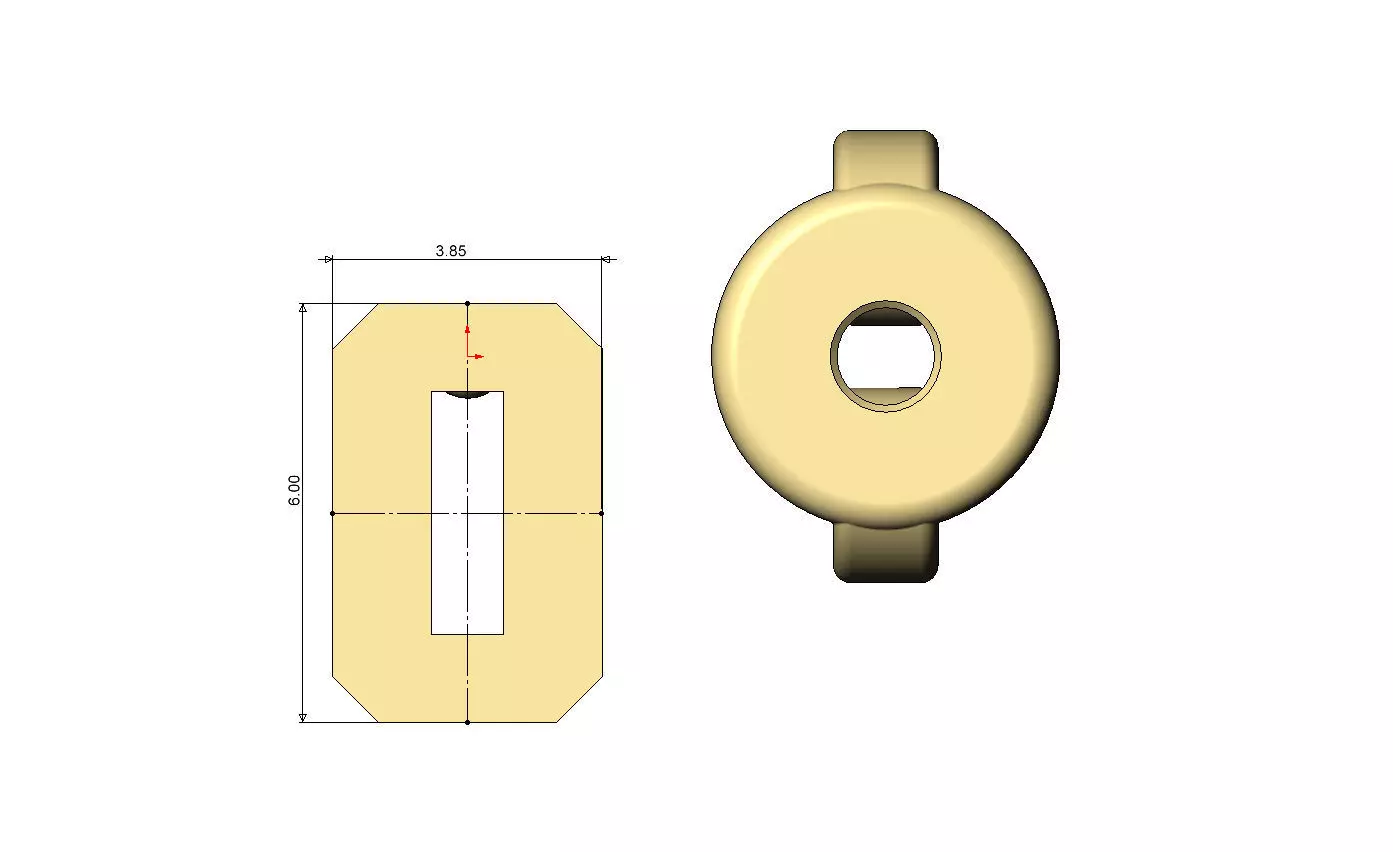 0 zero number varsity font stud earring 3D print model_4