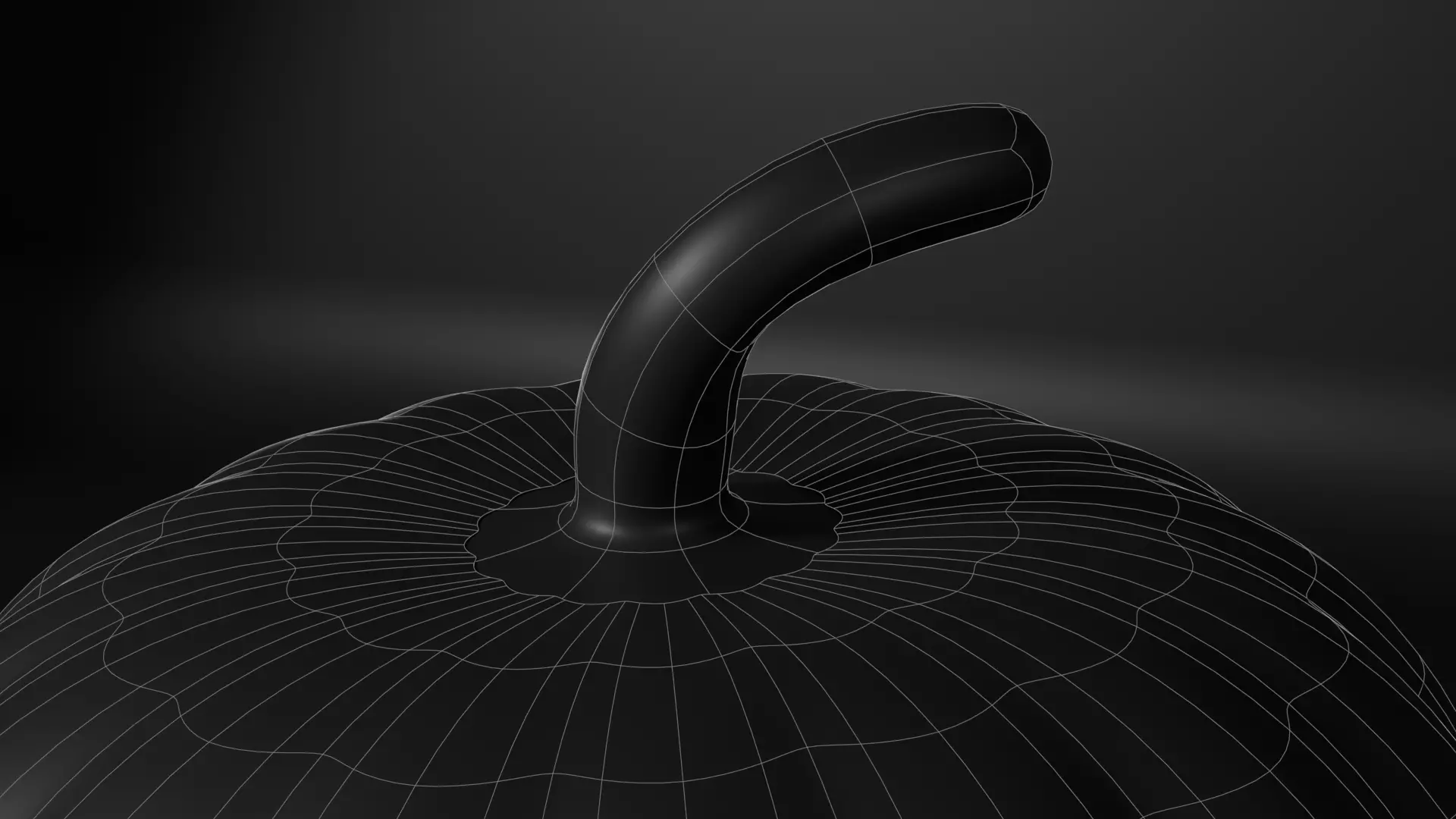 Halloween Jack-o-Lantern Pumpkin Low-poly 3D model_6