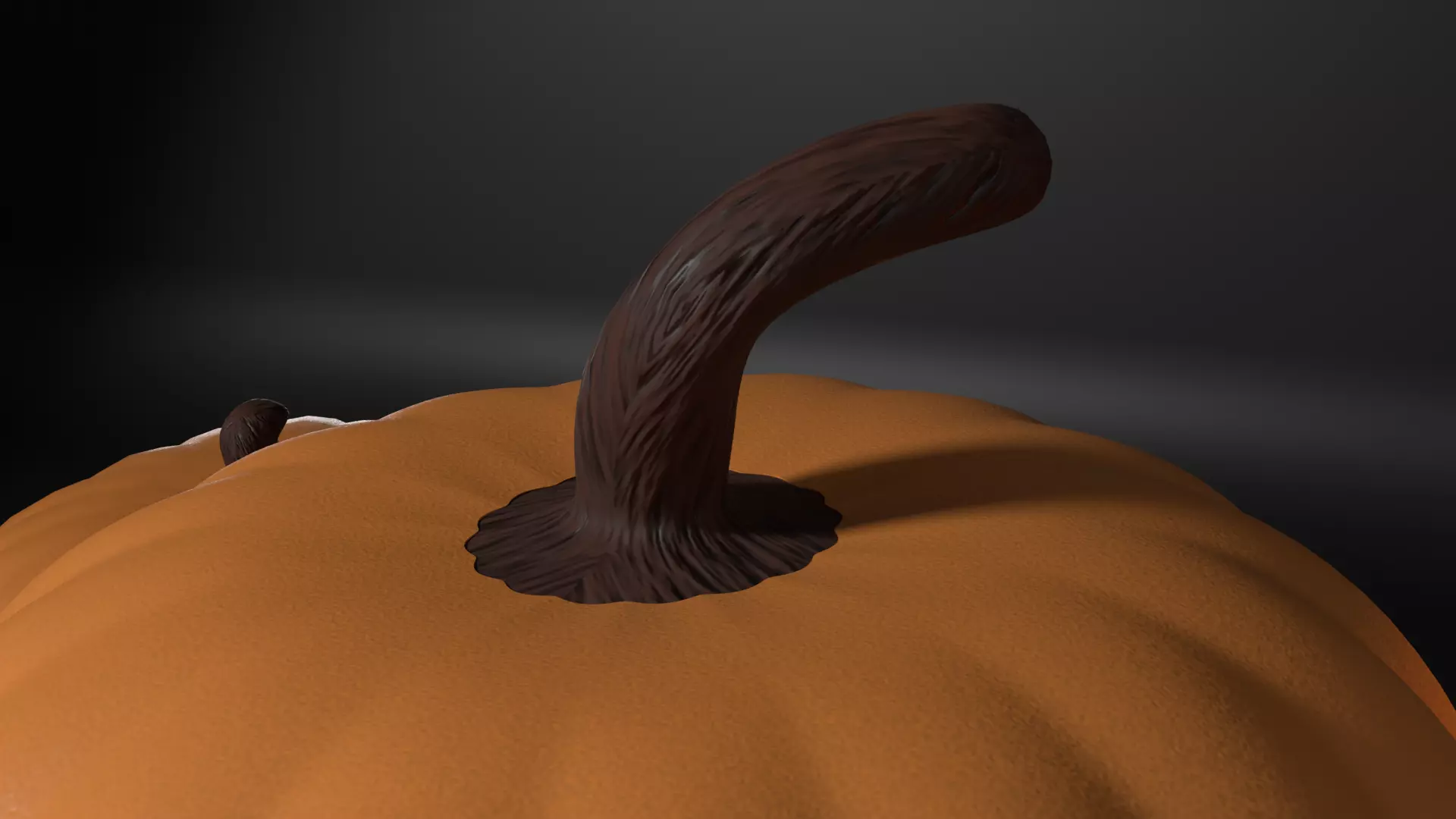 Halloween Jack-o-Lantern Pumpkin Low-poly 3D model_3