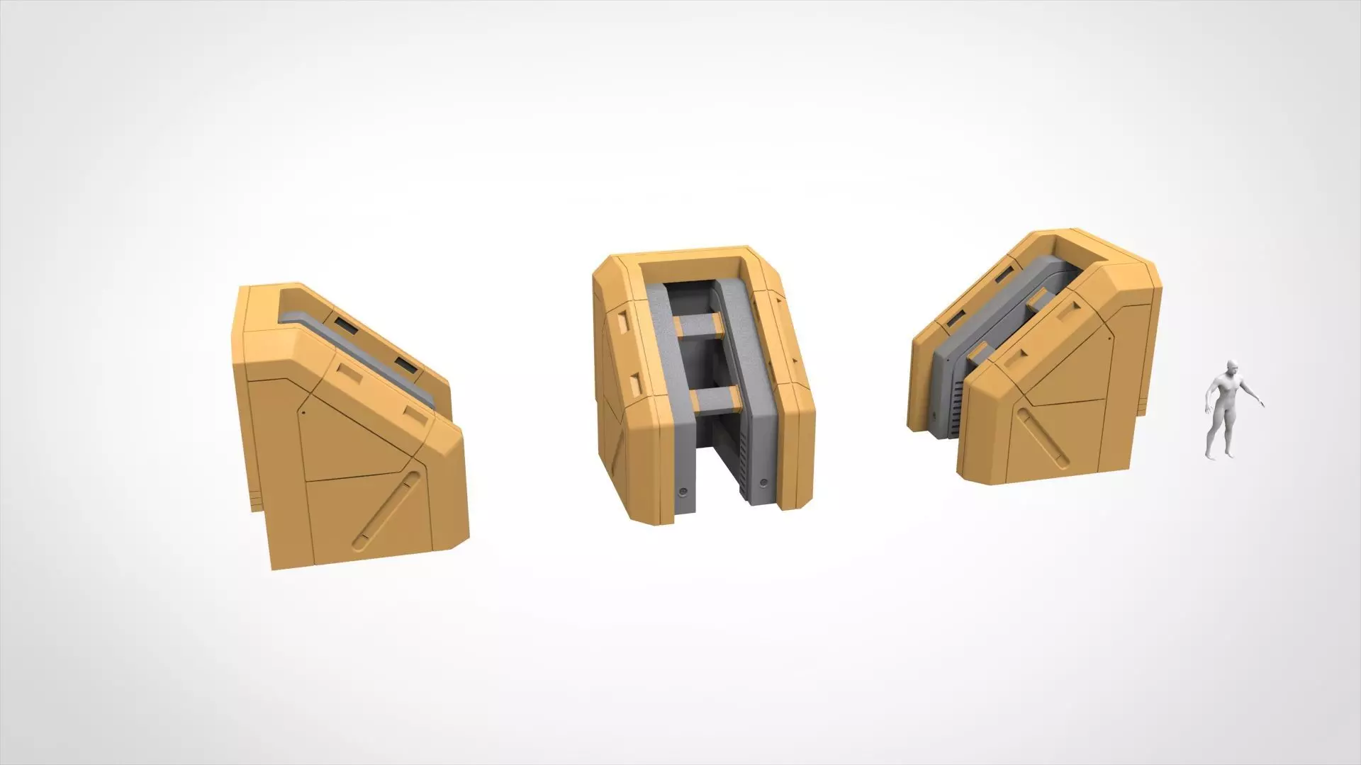 Sci-fi Architecture kitbash 56 3D model_22