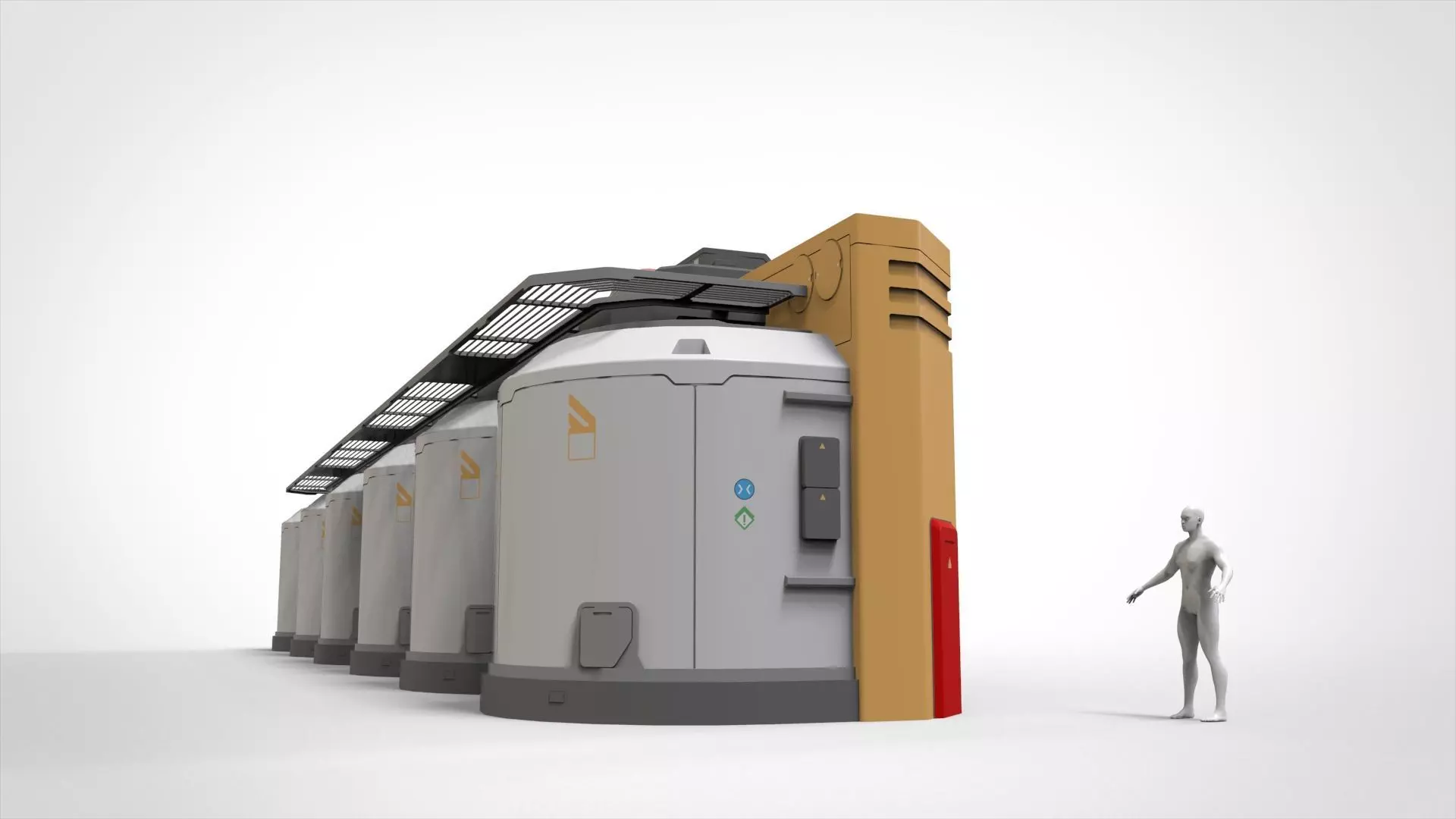 Sci-fi Architecture kitbash 56 3D model_13