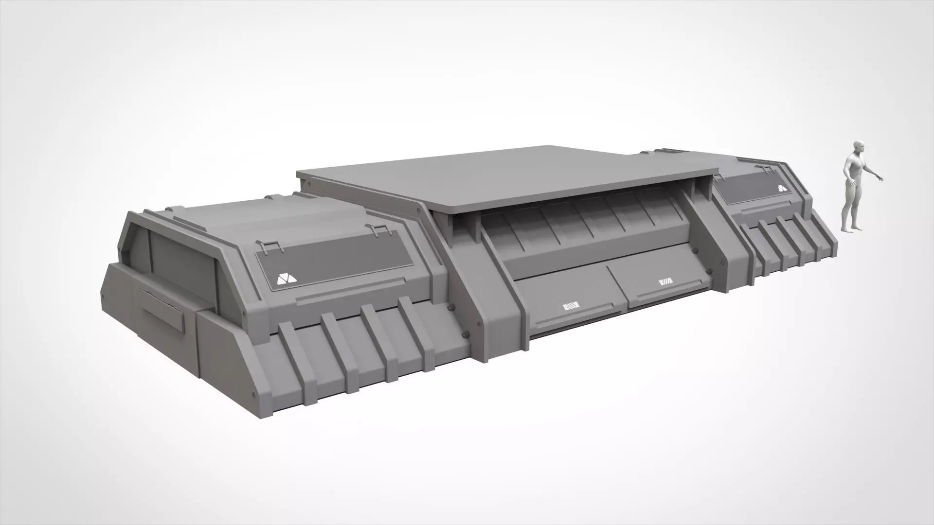 Sci-fi Architecture kitbash 56 3D model_21