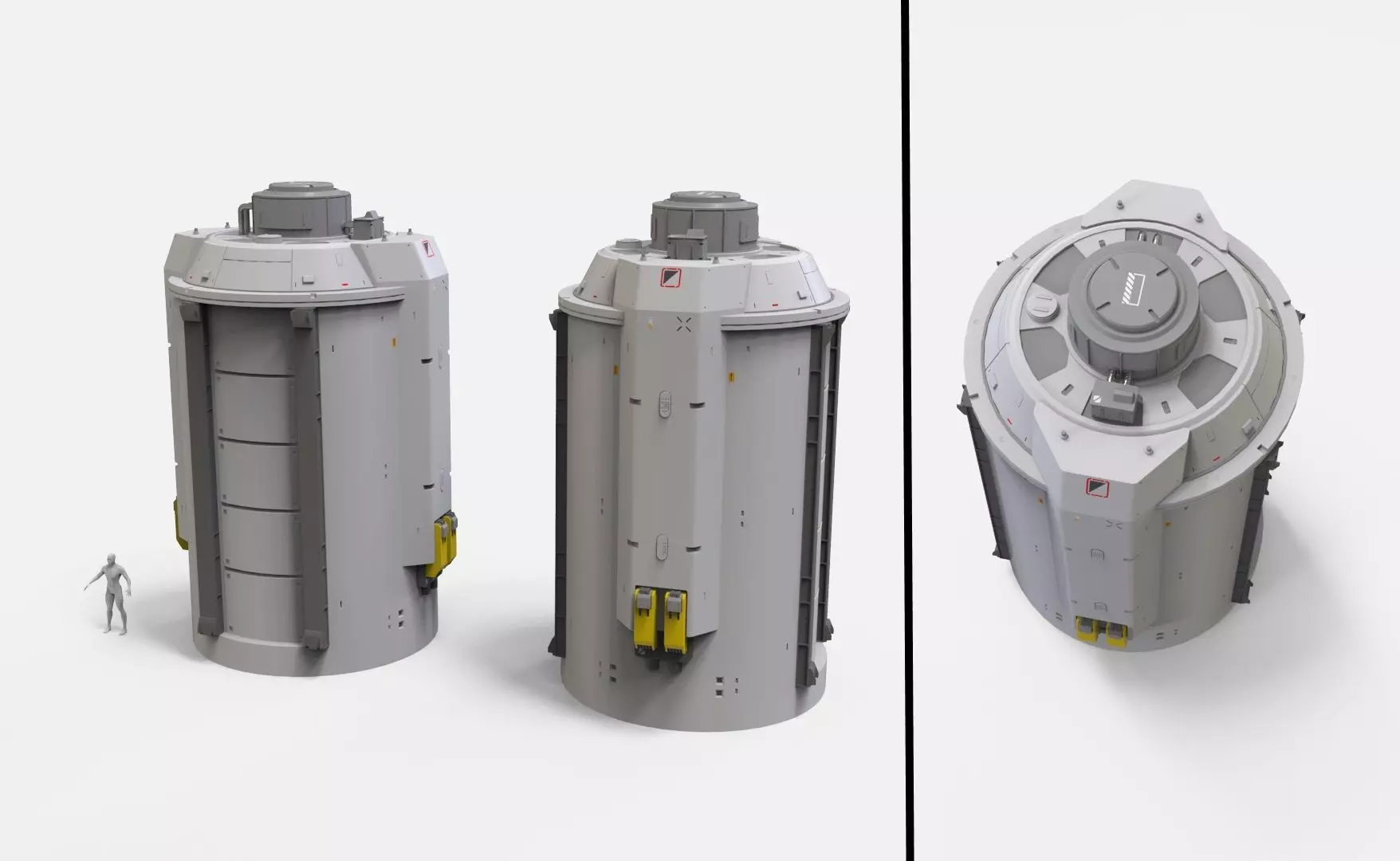 Sci-fi Architecture kitbash 56 3D model_16