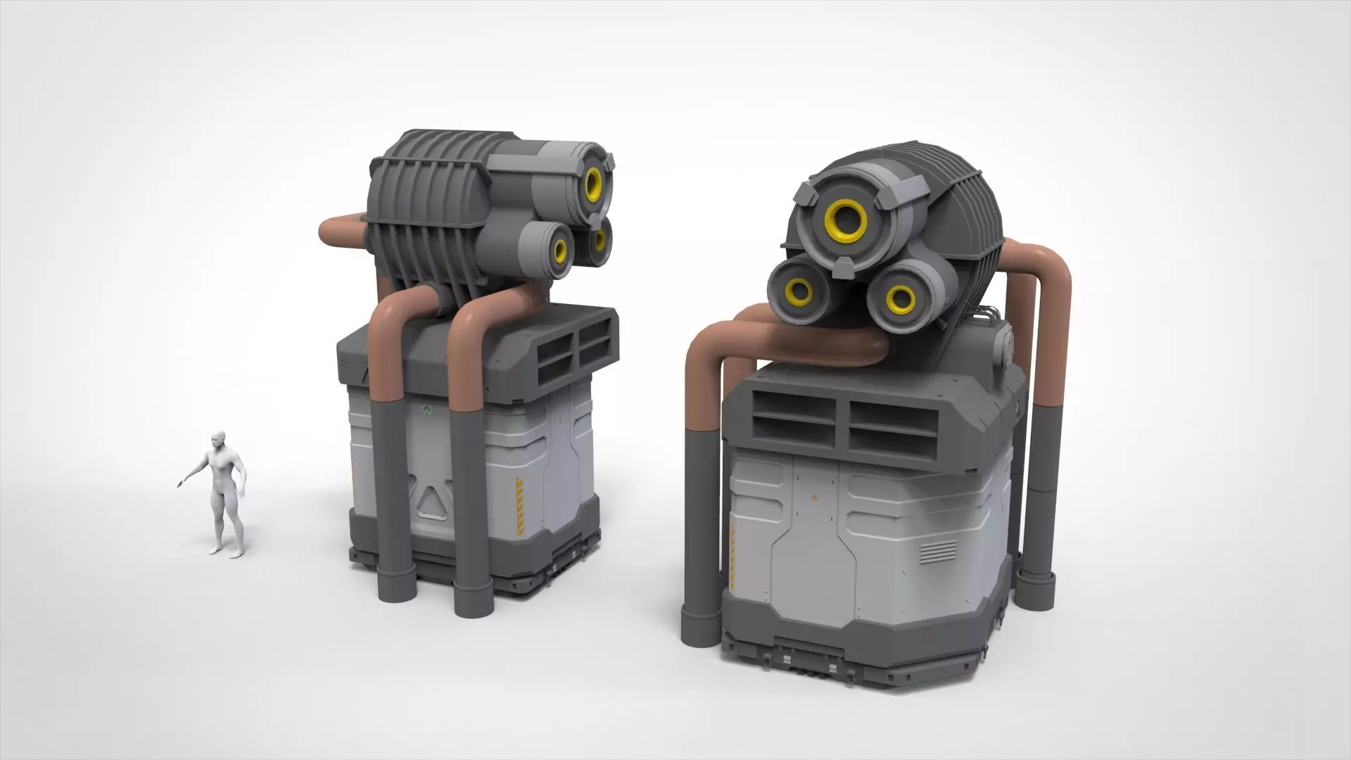 Sci-fi Architecture kitbash 56 3D model_14