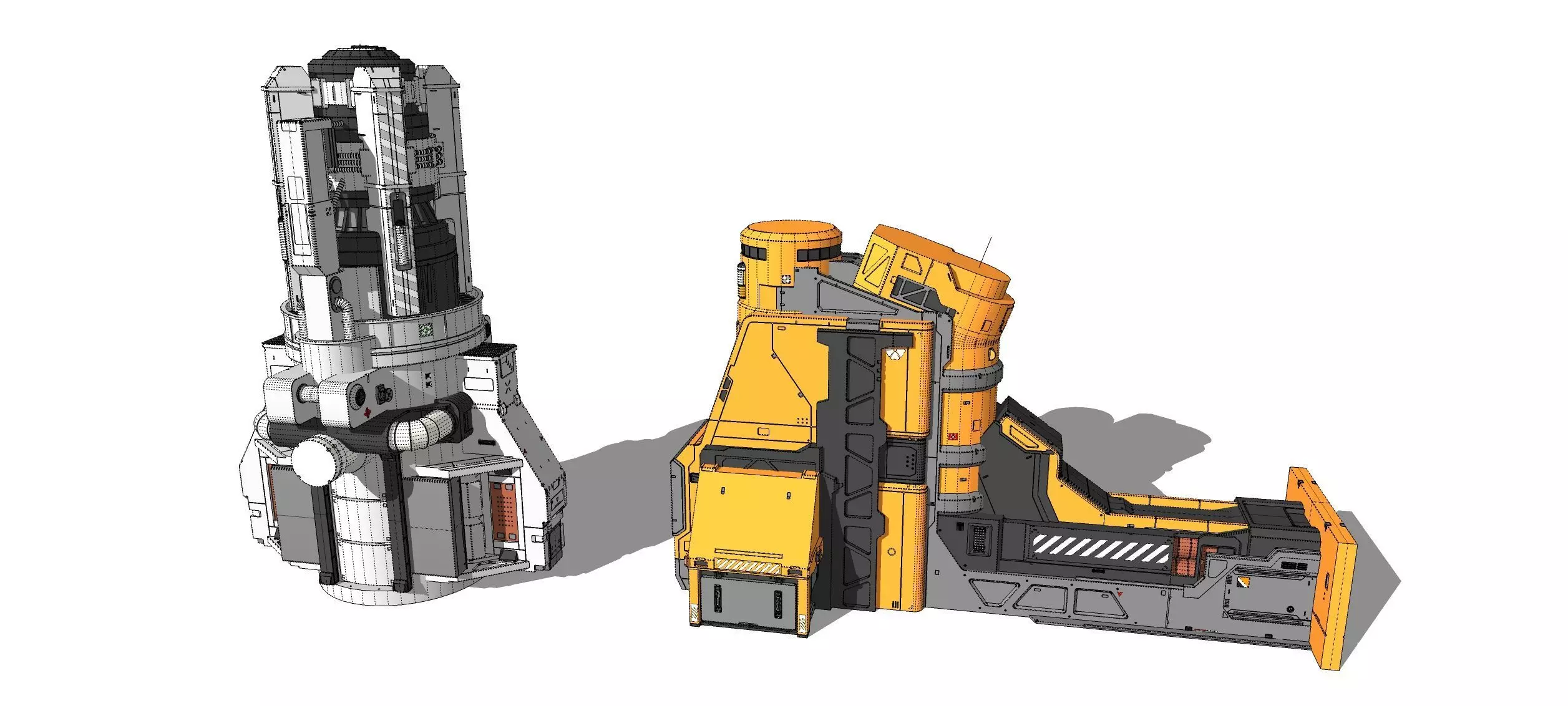 Sci-fi Architecture kitbash 56 3D model_23