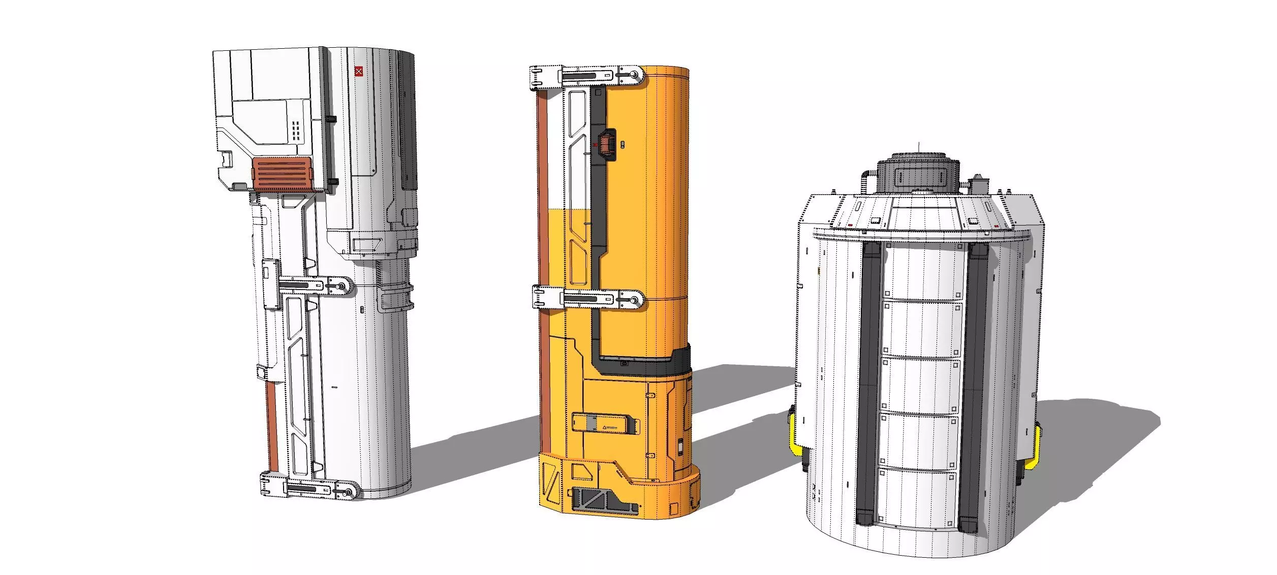 Sci-fi Architecture kitbash 56 3D model_26