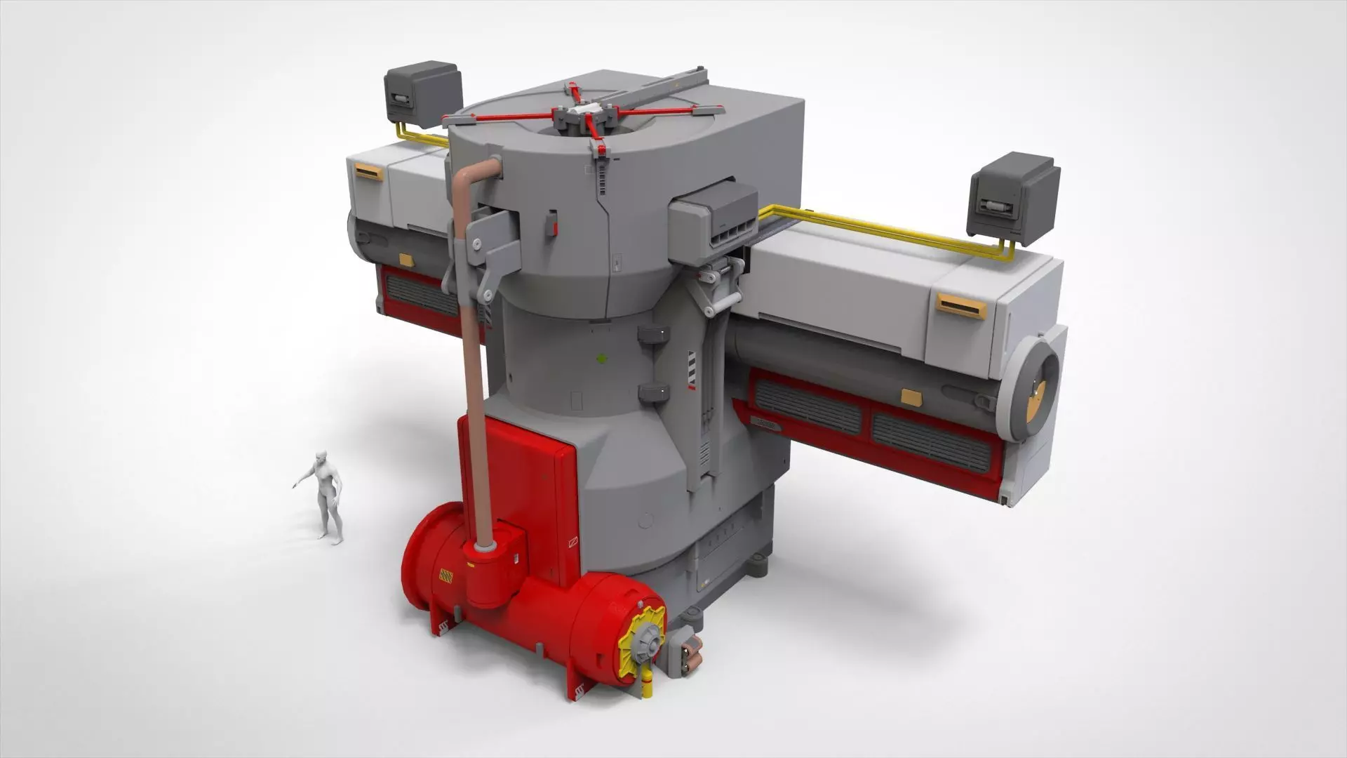 Sci-fi Architecture kitbash 56 3D model_8