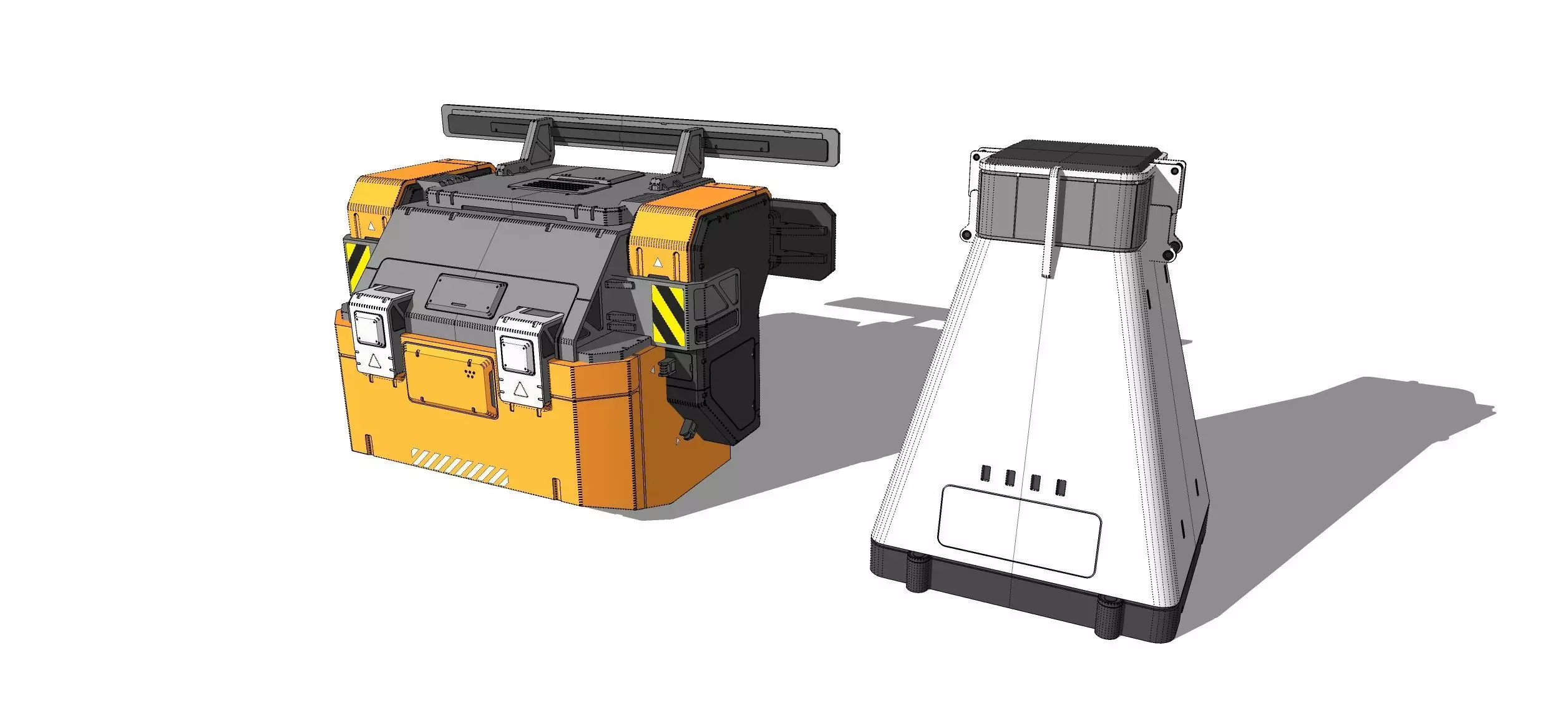 Sci-fi Architecture kitbash 56 3D model_27