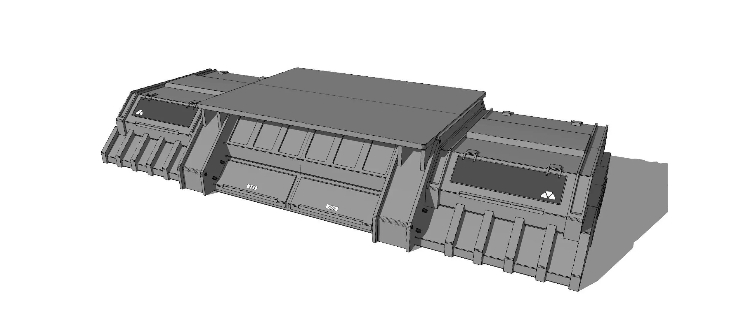 Sci-fi Architecture kitbash 56 3D model_30