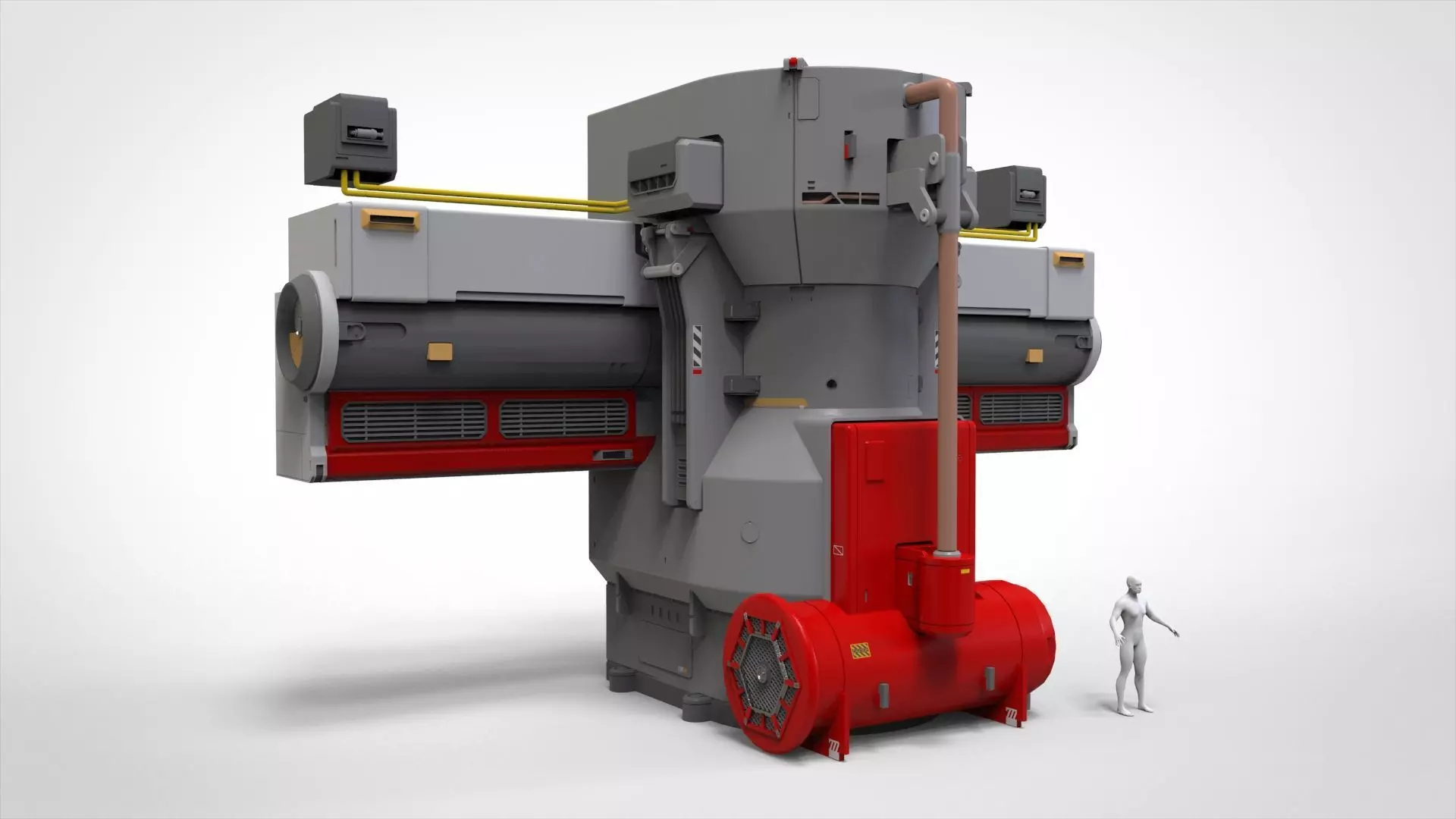 Sci-fi Architecture kitbash 56 3D model_7