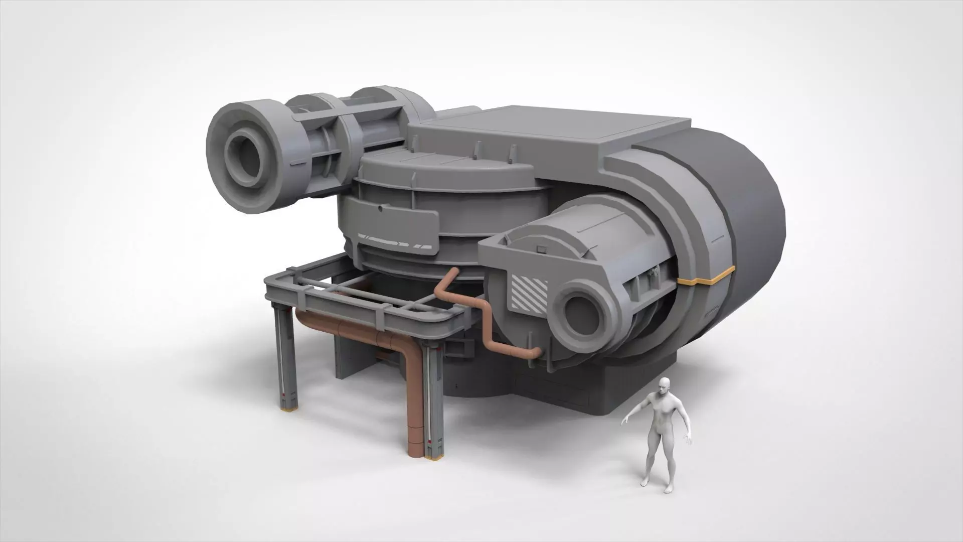 Sci-fi Architecture kitbash 56 3D model_9