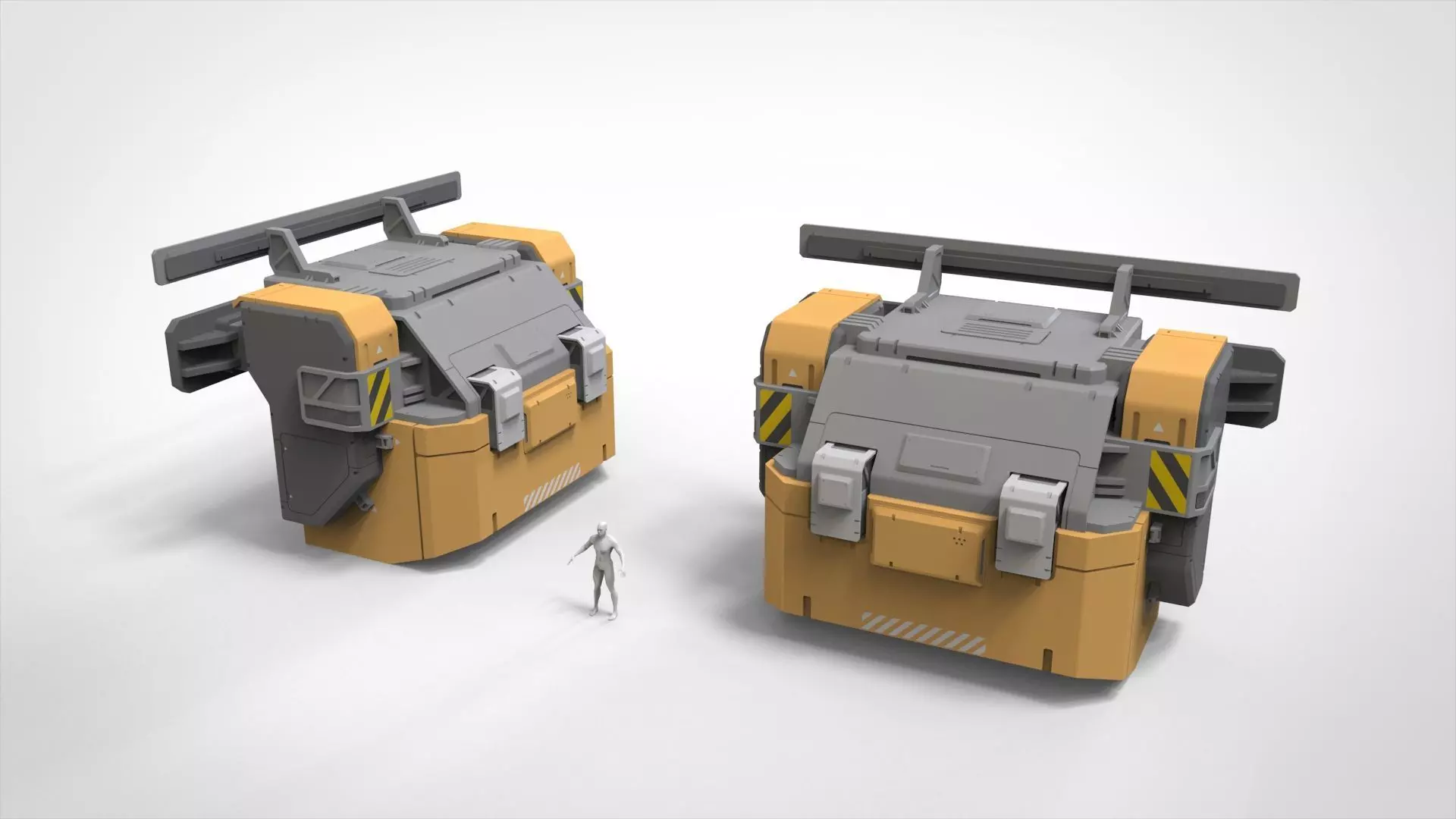 Sci-fi Architecture kitbash 56 3D model_5