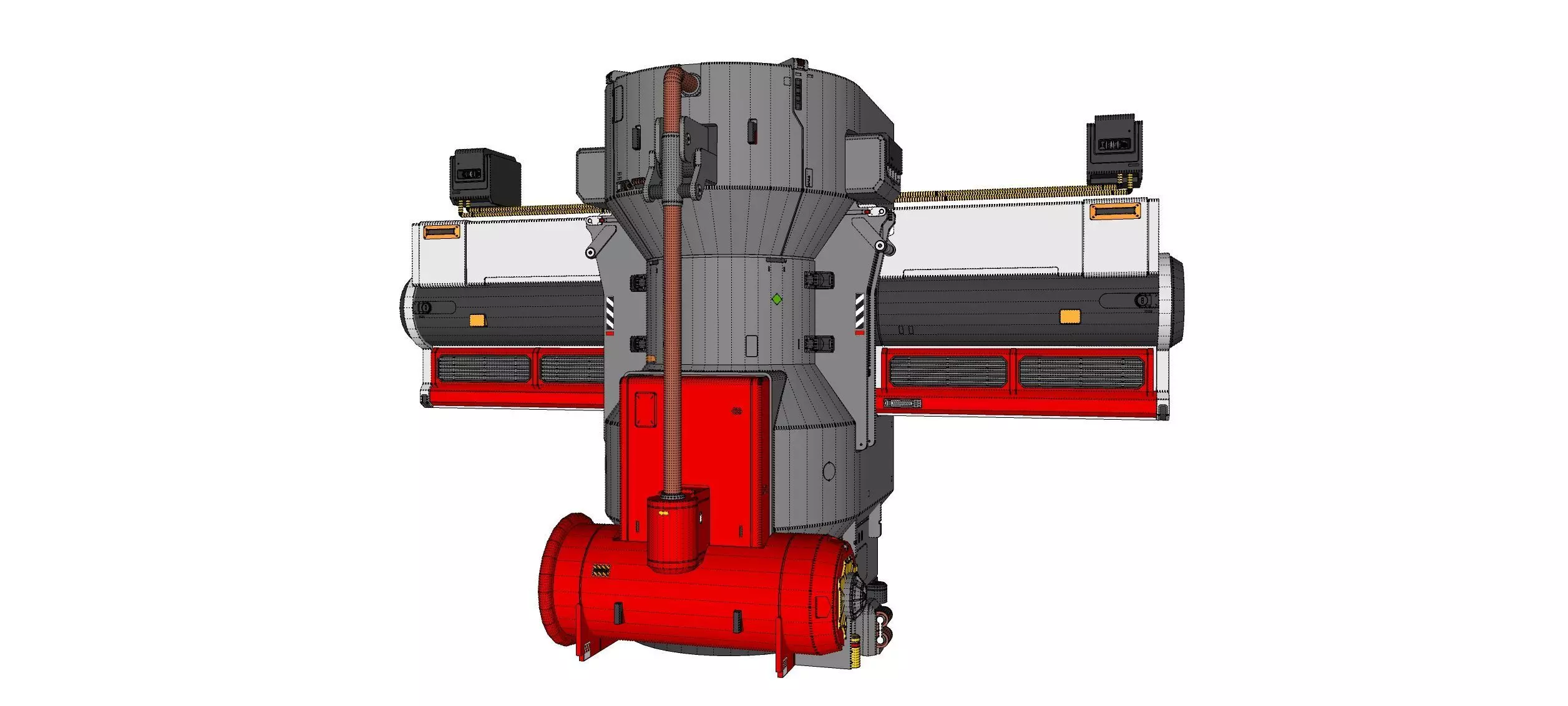 Sci-fi Architecture kitbash 56 3D model_24