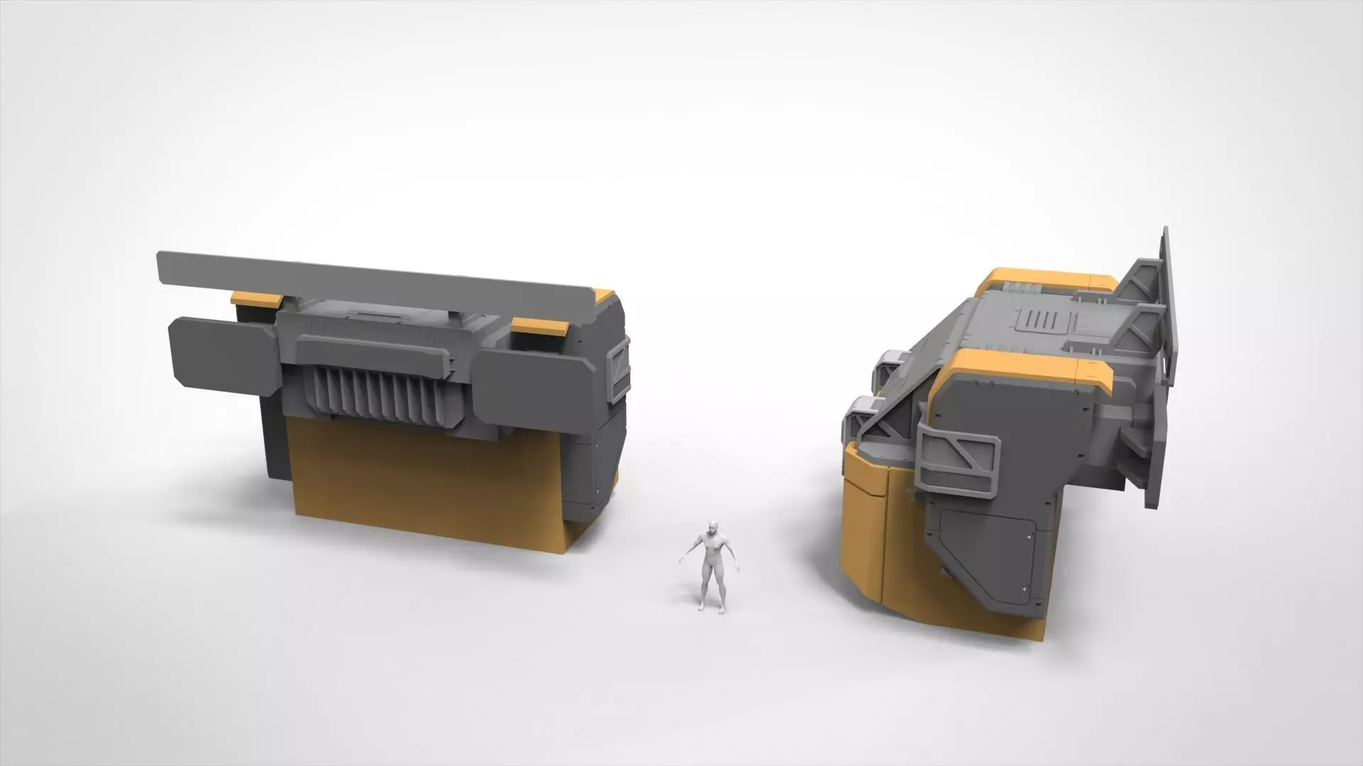 Sci-fi Architecture kitbash 56 3D model_6