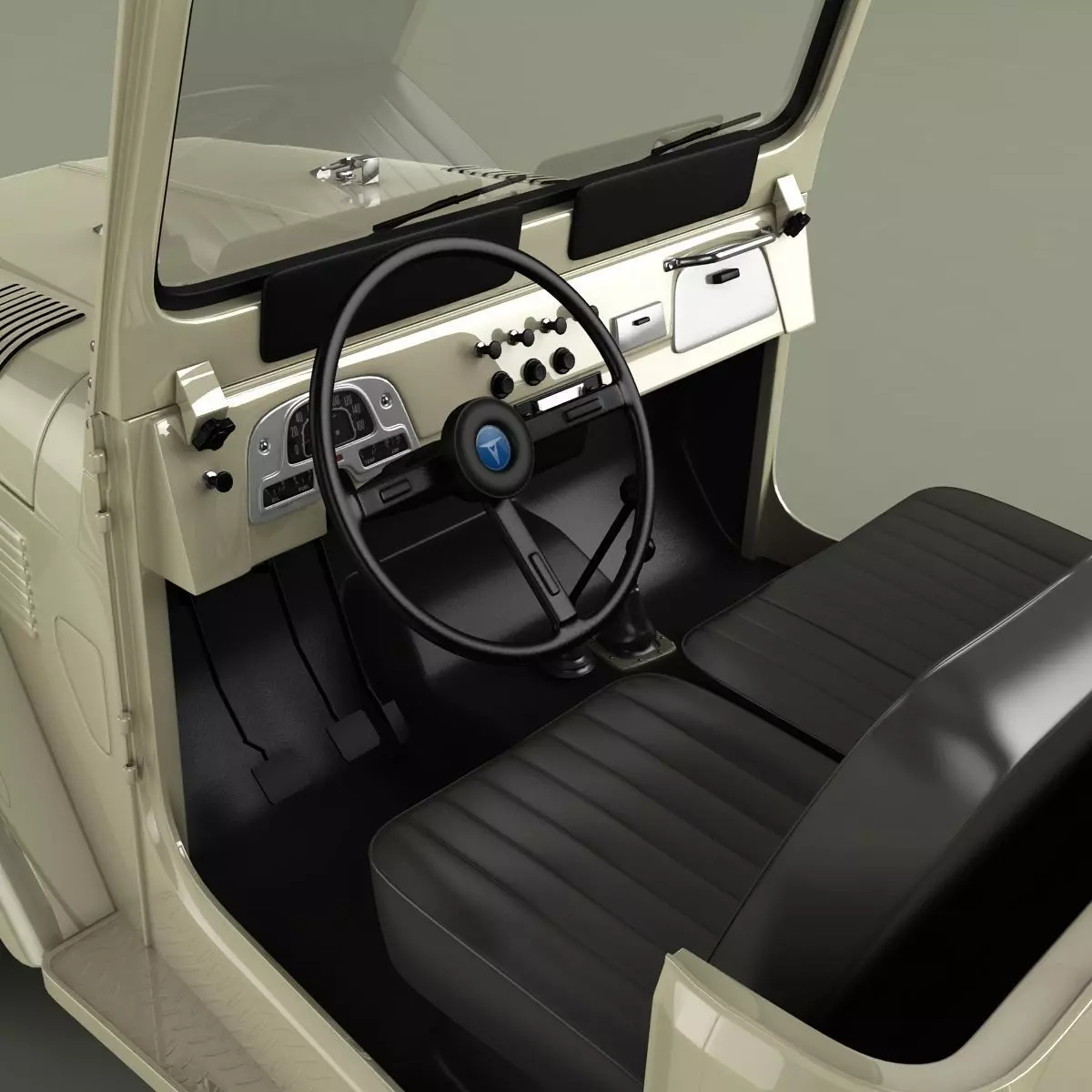 Toyota Land Cruiser FJ45 Pickup 3D model_10