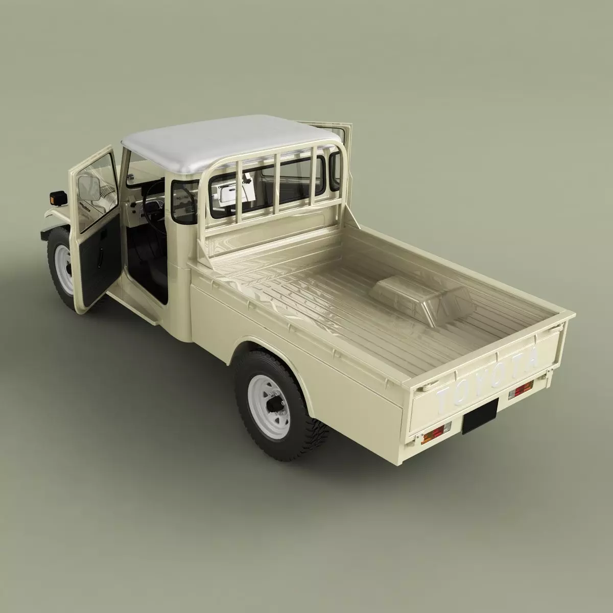 Toyota Land Cruiser FJ45 Pickup 3D model_7