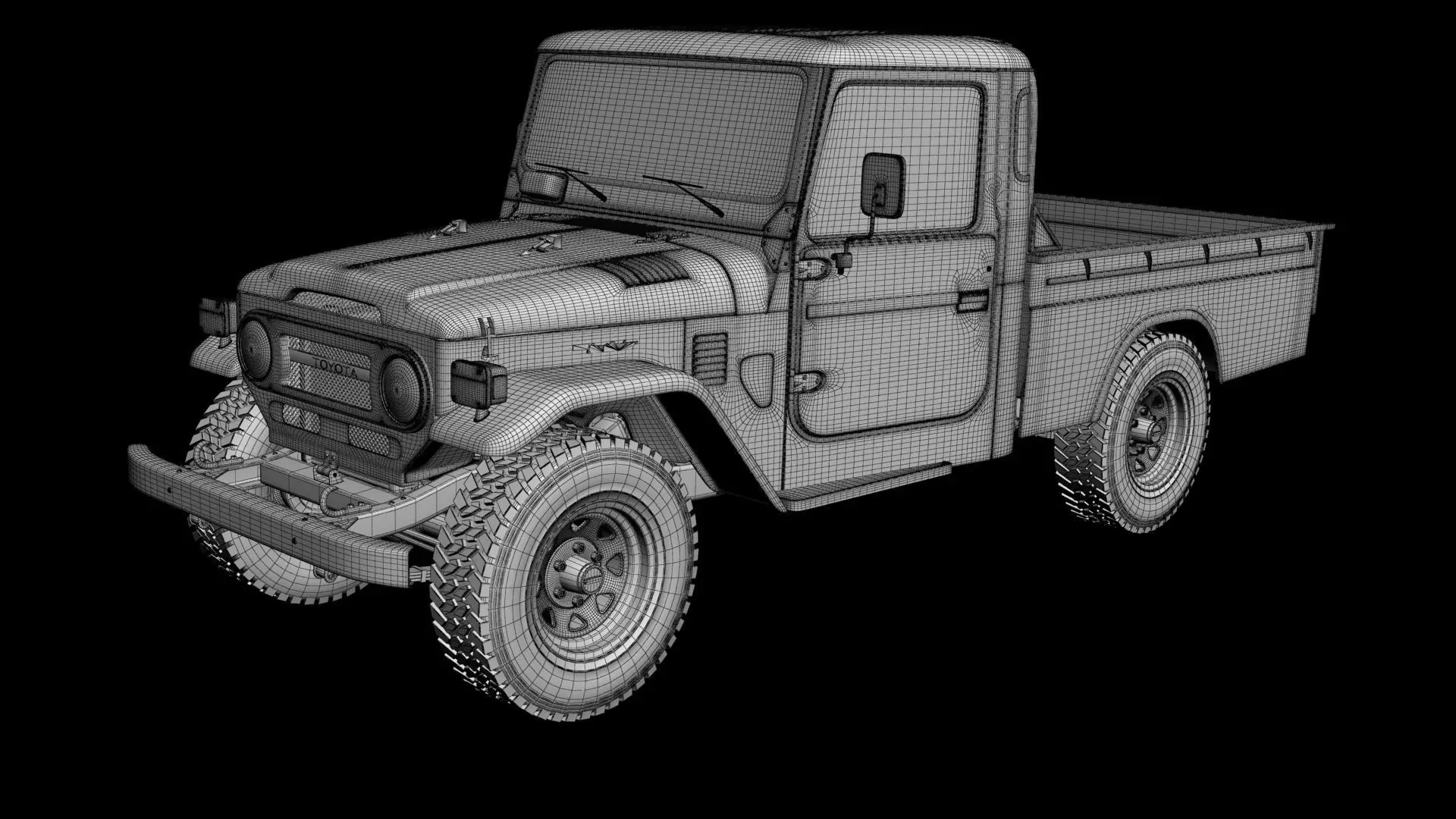 Toyota Land Cruiser FJ45 Pickup 3D model_19
