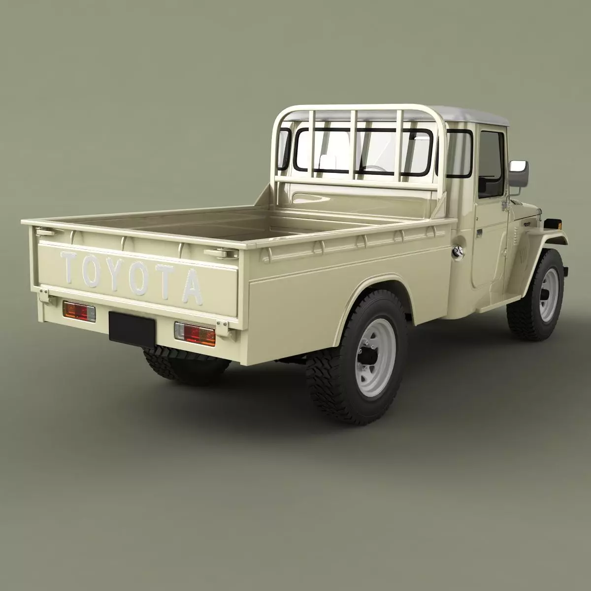 Toyota Land Cruiser FJ45 Pickup 3D model_2