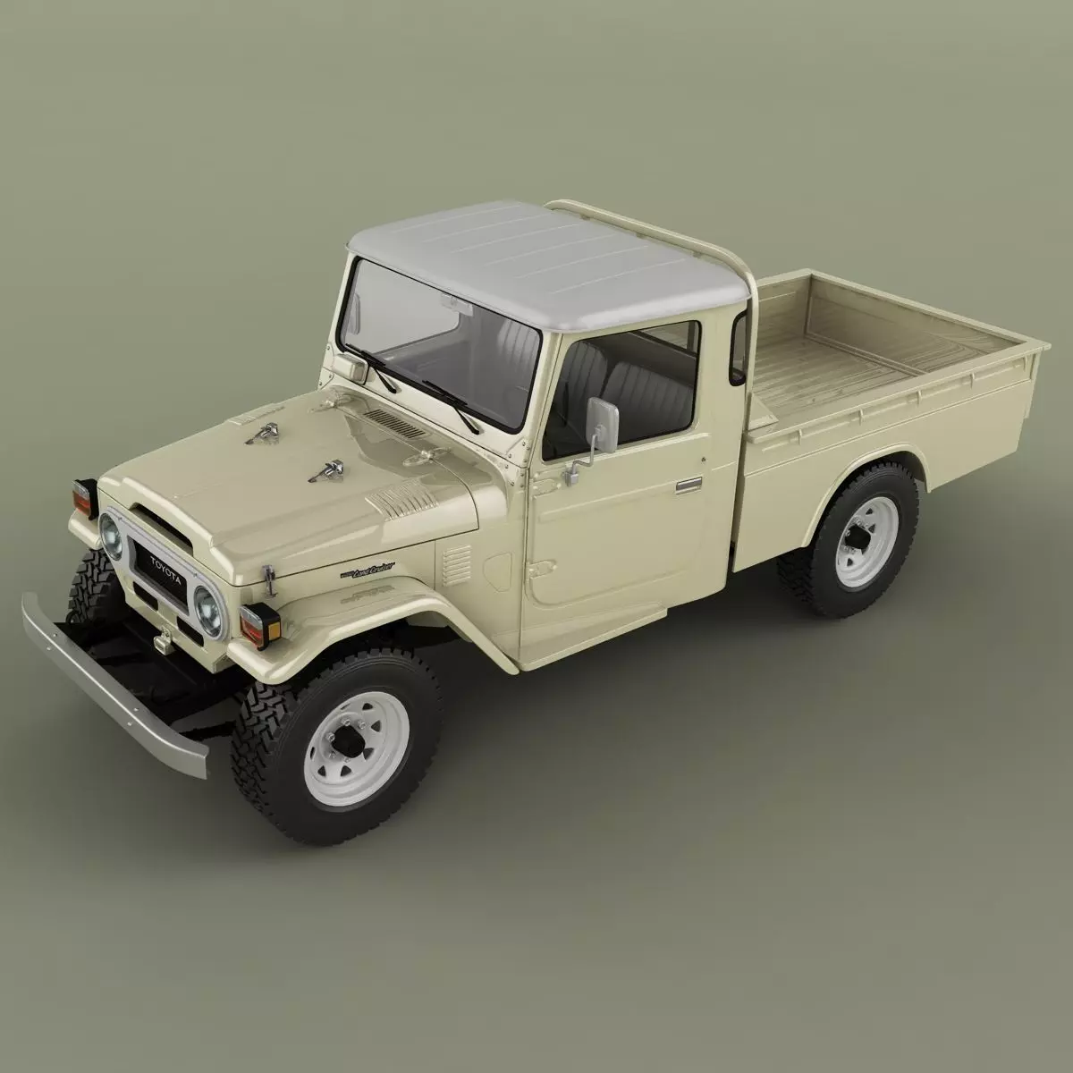 Toyota Land Cruiser FJ45 Pickup 3D model_5
