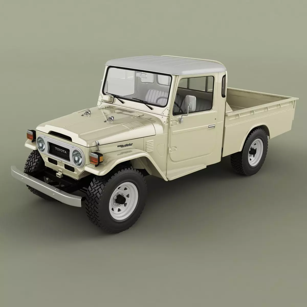 Toyota Land Cruiser FJ45 Pickup 3D model_0
