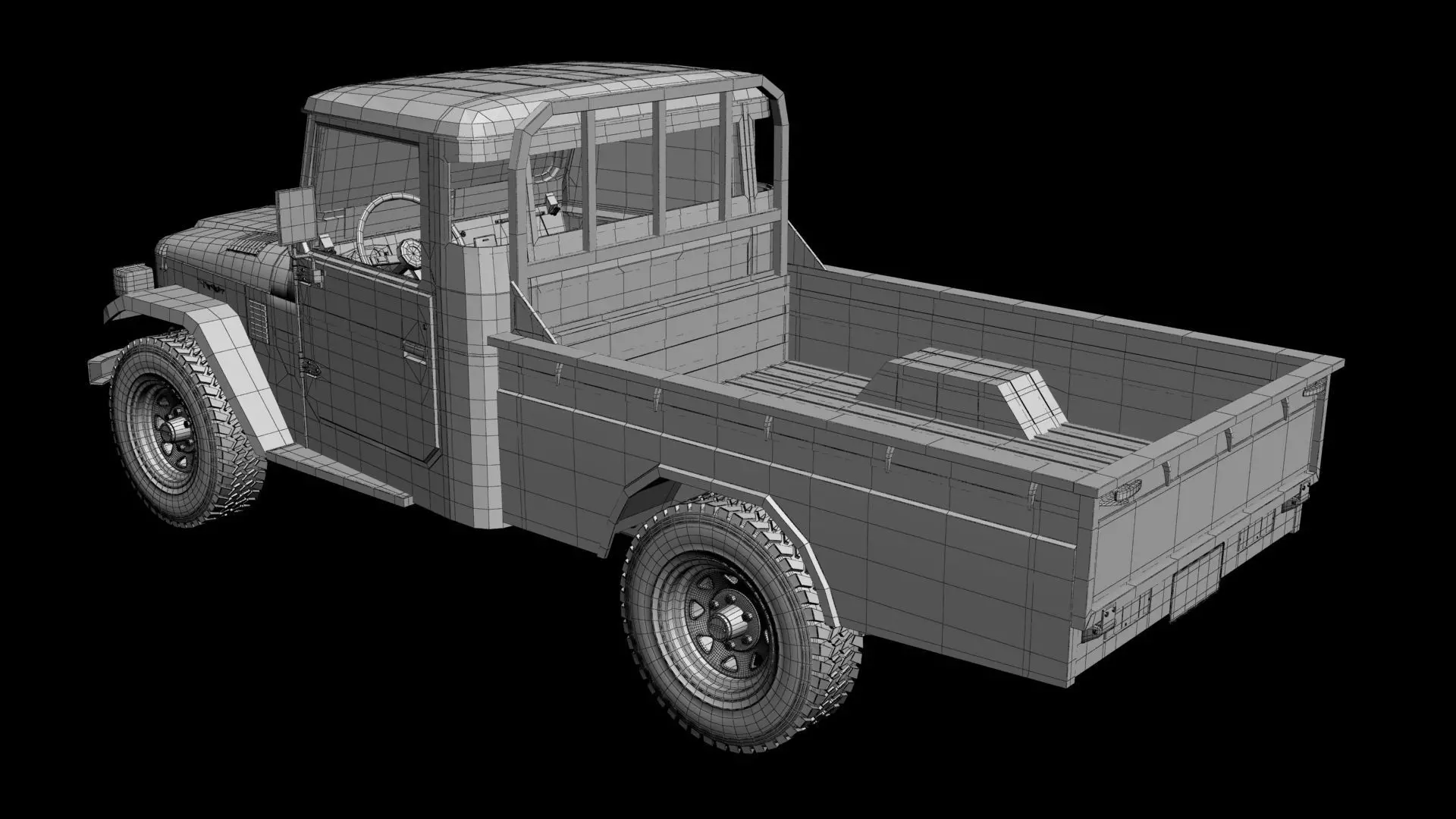 Toyota Land Cruiser FJ45 Pickup 3D model_20