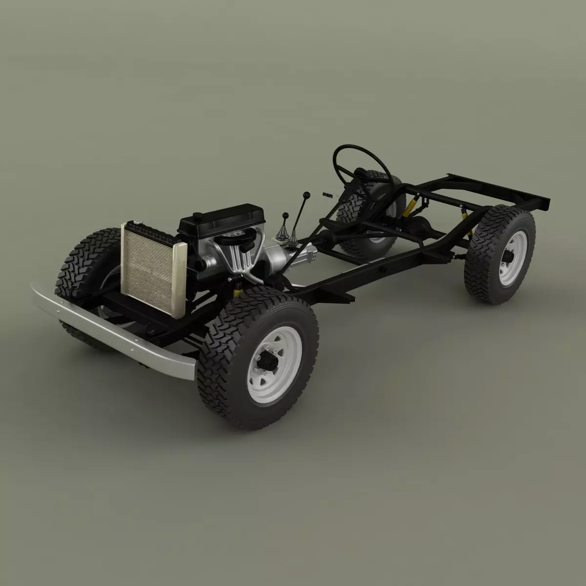 Toyota Land Cruiser FJ45 Pickup 3D model_12