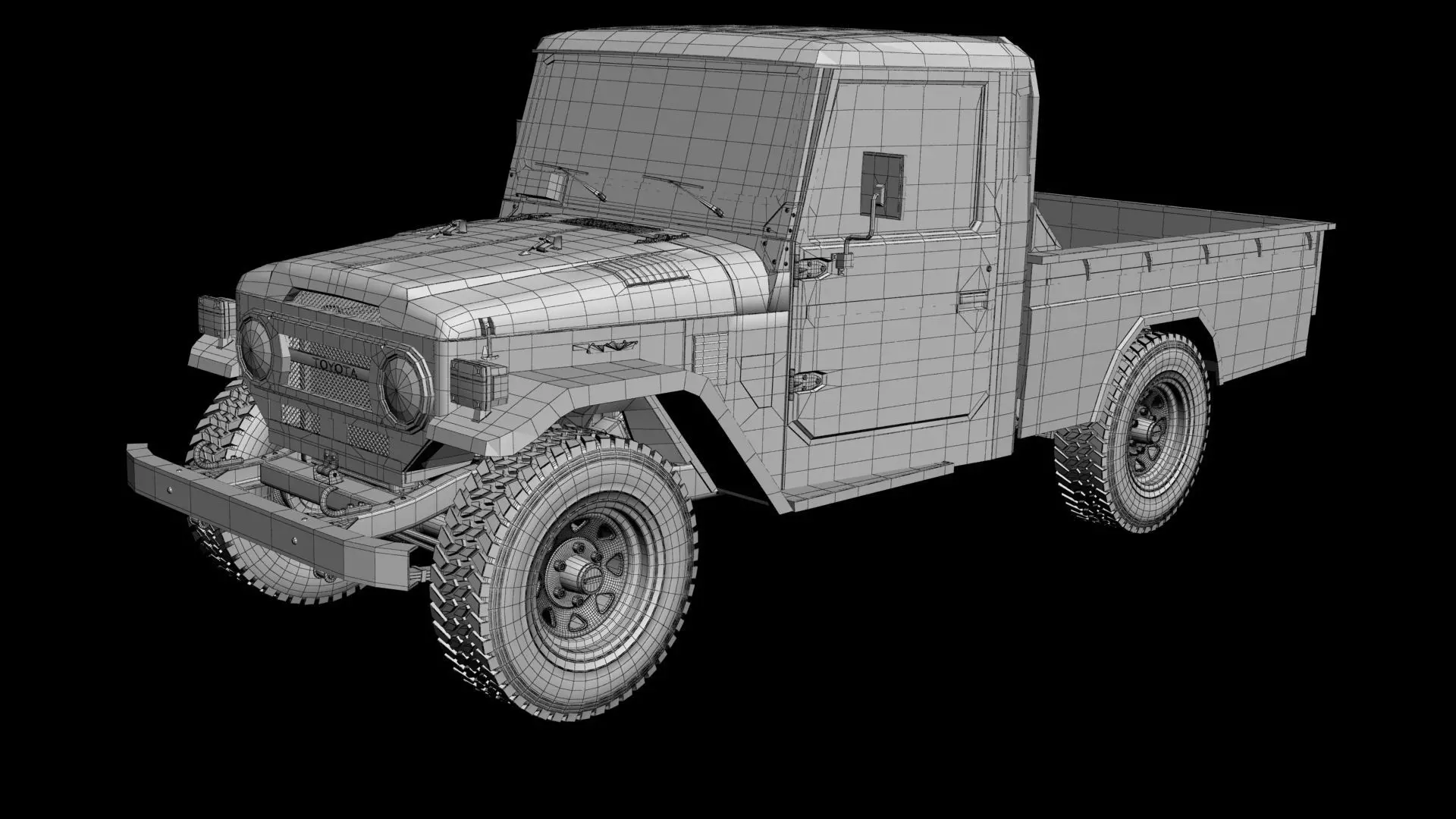 Toyota Land Cruiser FJ45 Pickup 3D model_18